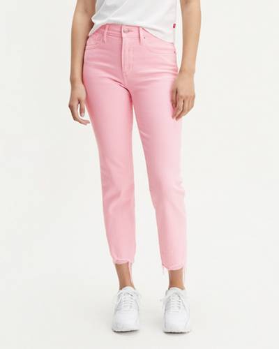 724 High Rise Slim Straight Crop Twill 1