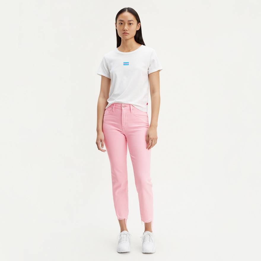 724 High Rise Slim Straight Crop Twill Women's Jeans 1