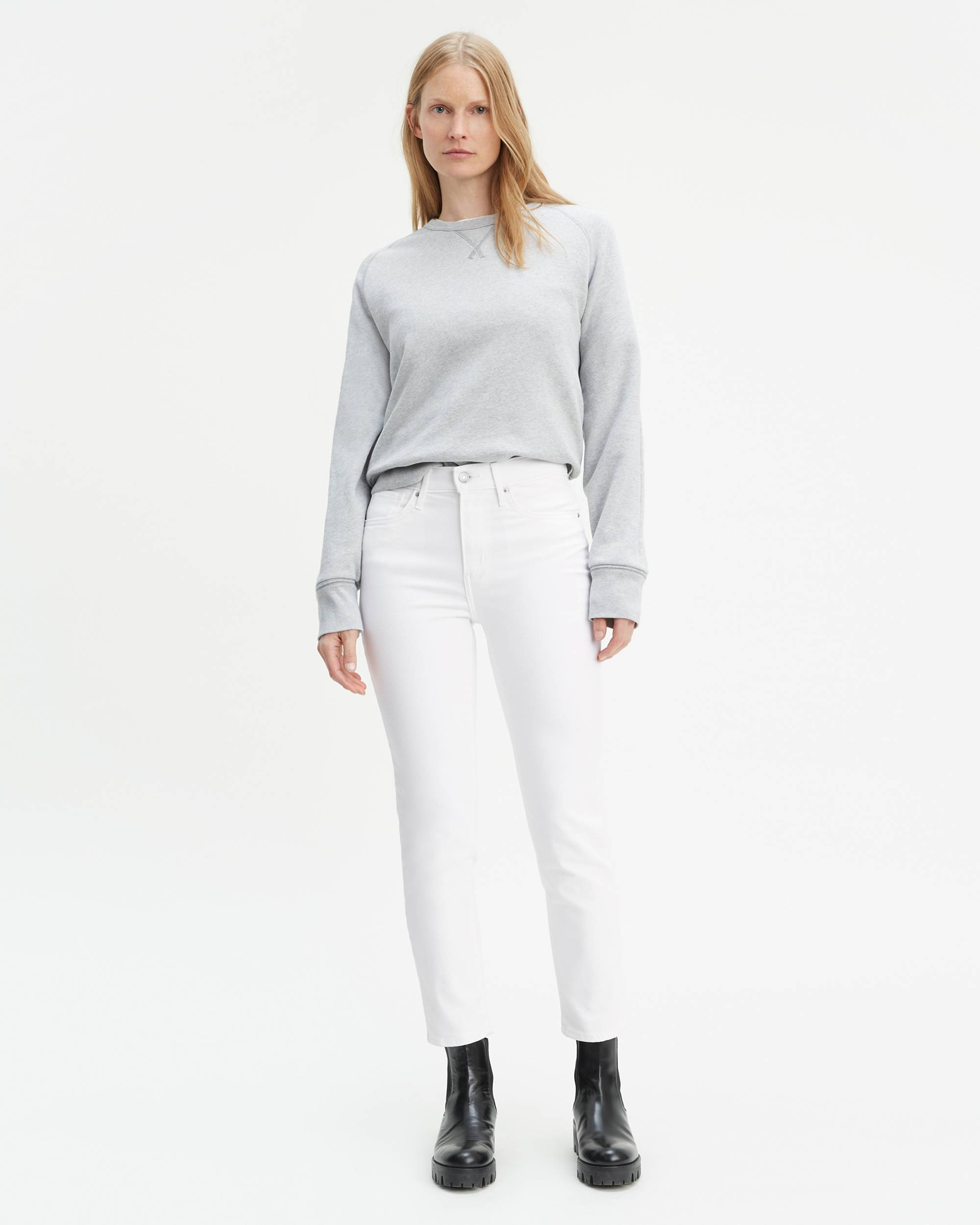 724 High Rise Slim Straight Crop Twill Women's Jeans 1