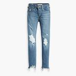 724 High Rise Slim Straight Crop Ripped Women's Jeans 5