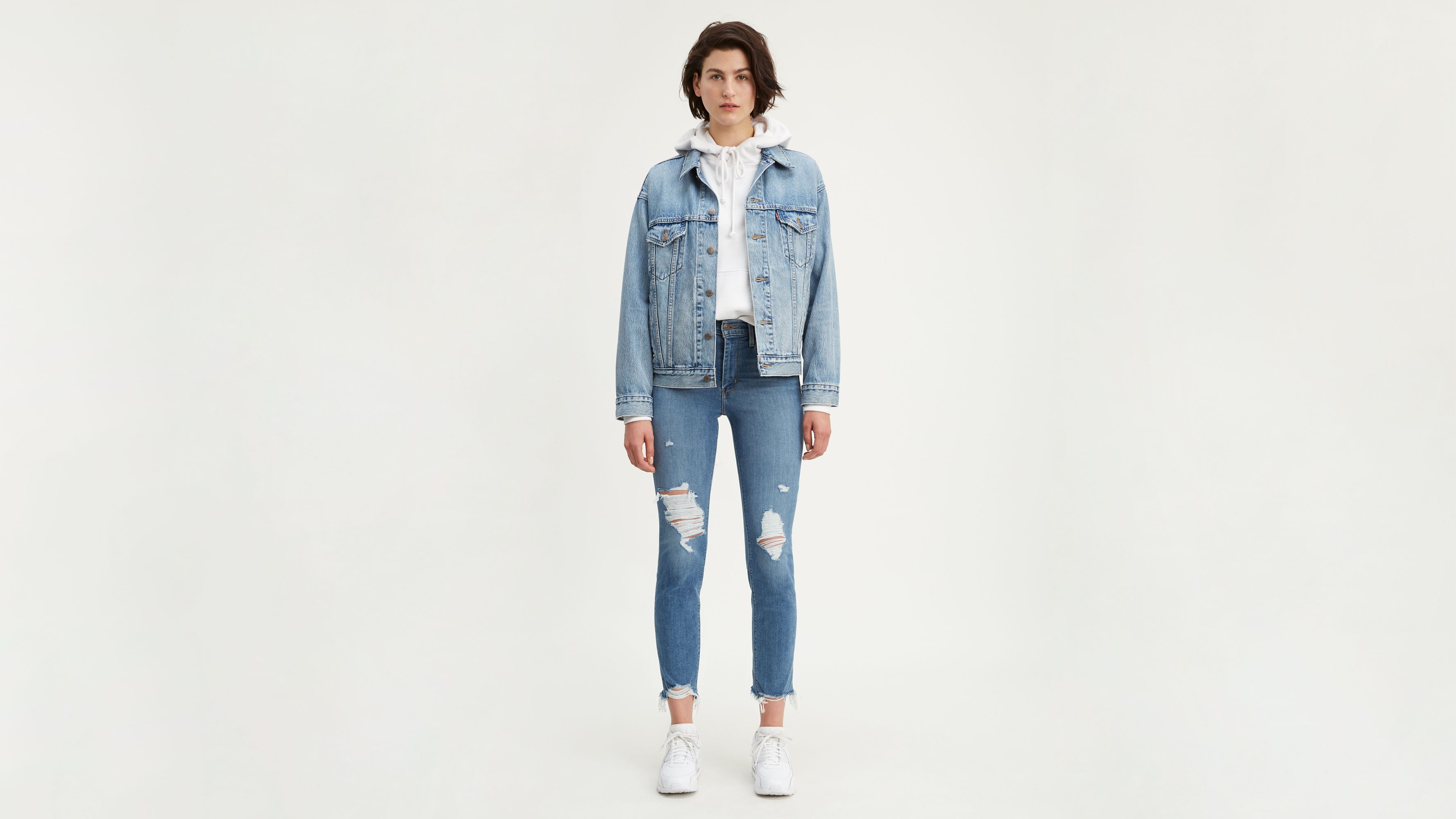 Levi's high rise straight on sale crop