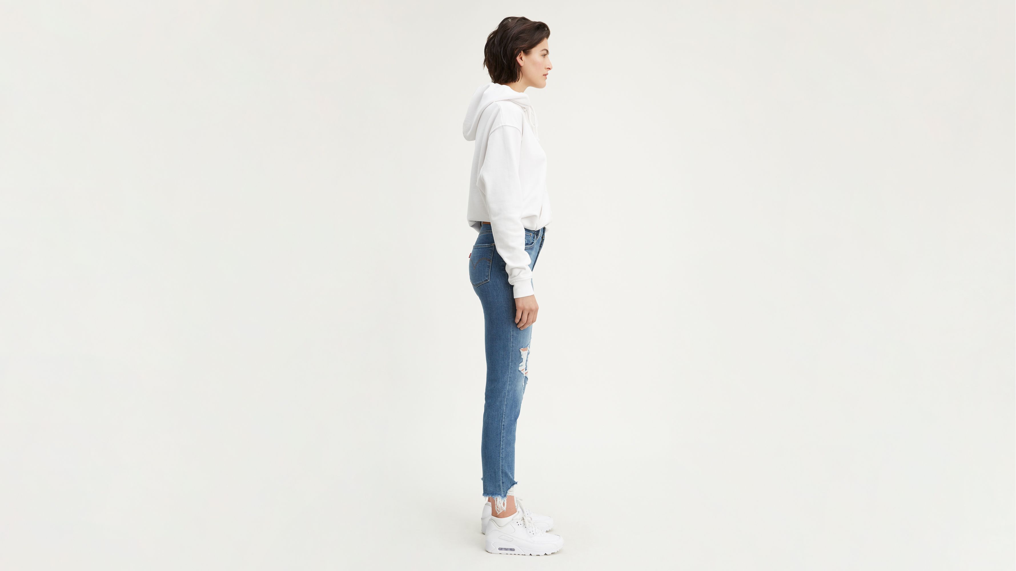 724 high rise straight crop ripped women's jeans