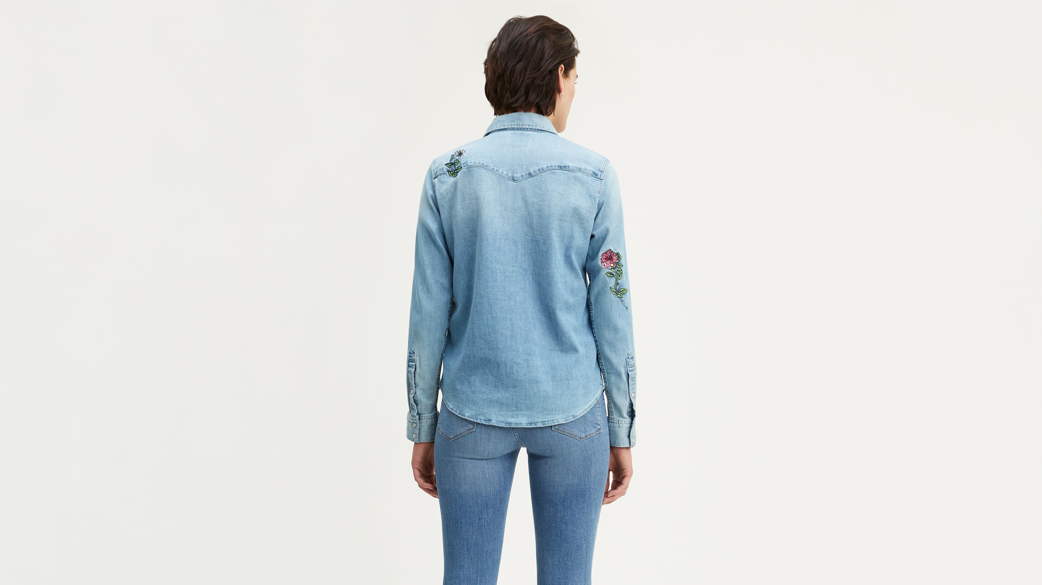 Embroidered Ultimate Western Shirt - Light Wash | Levi's® US
