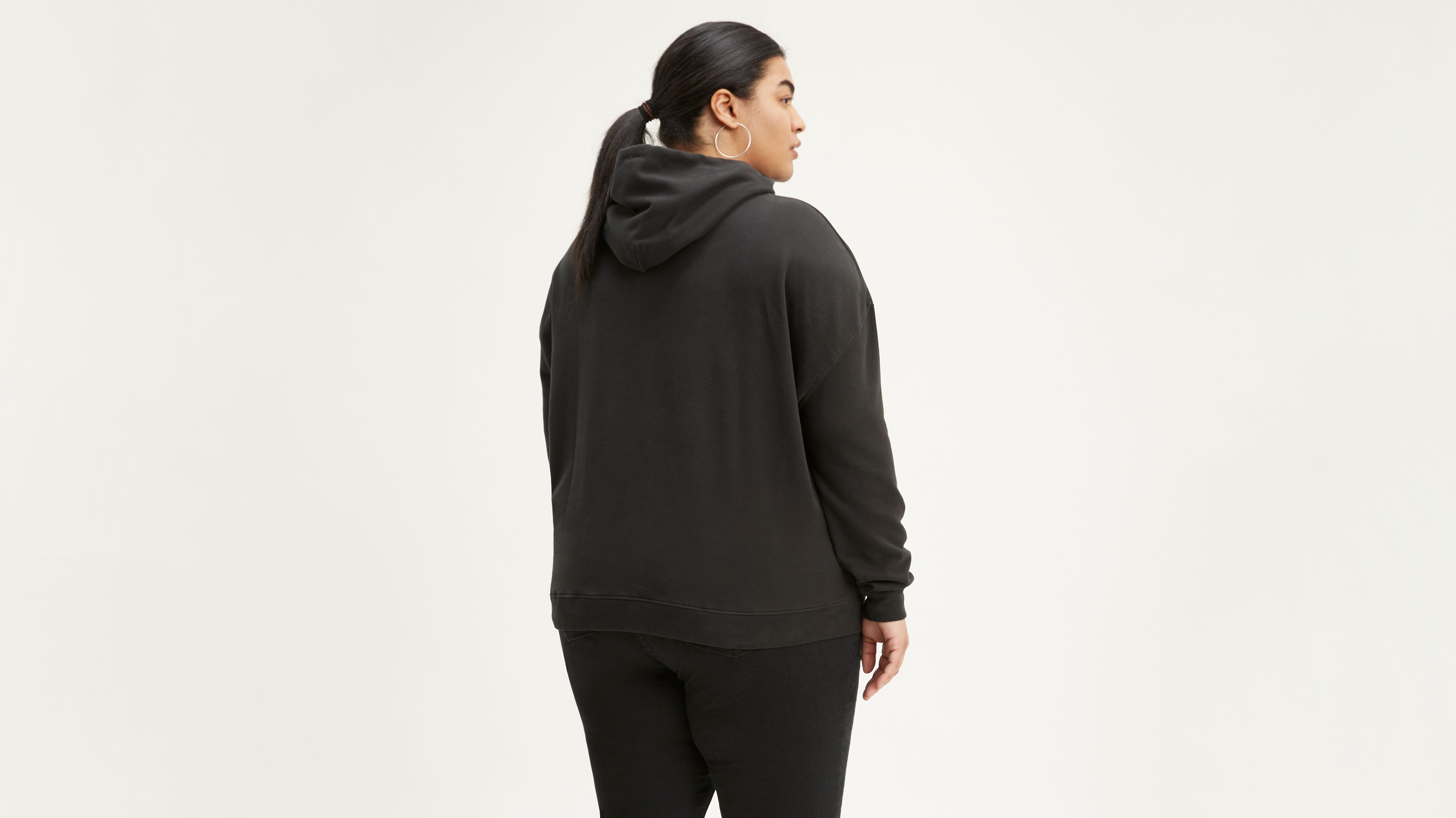 plus size sequin hoodie