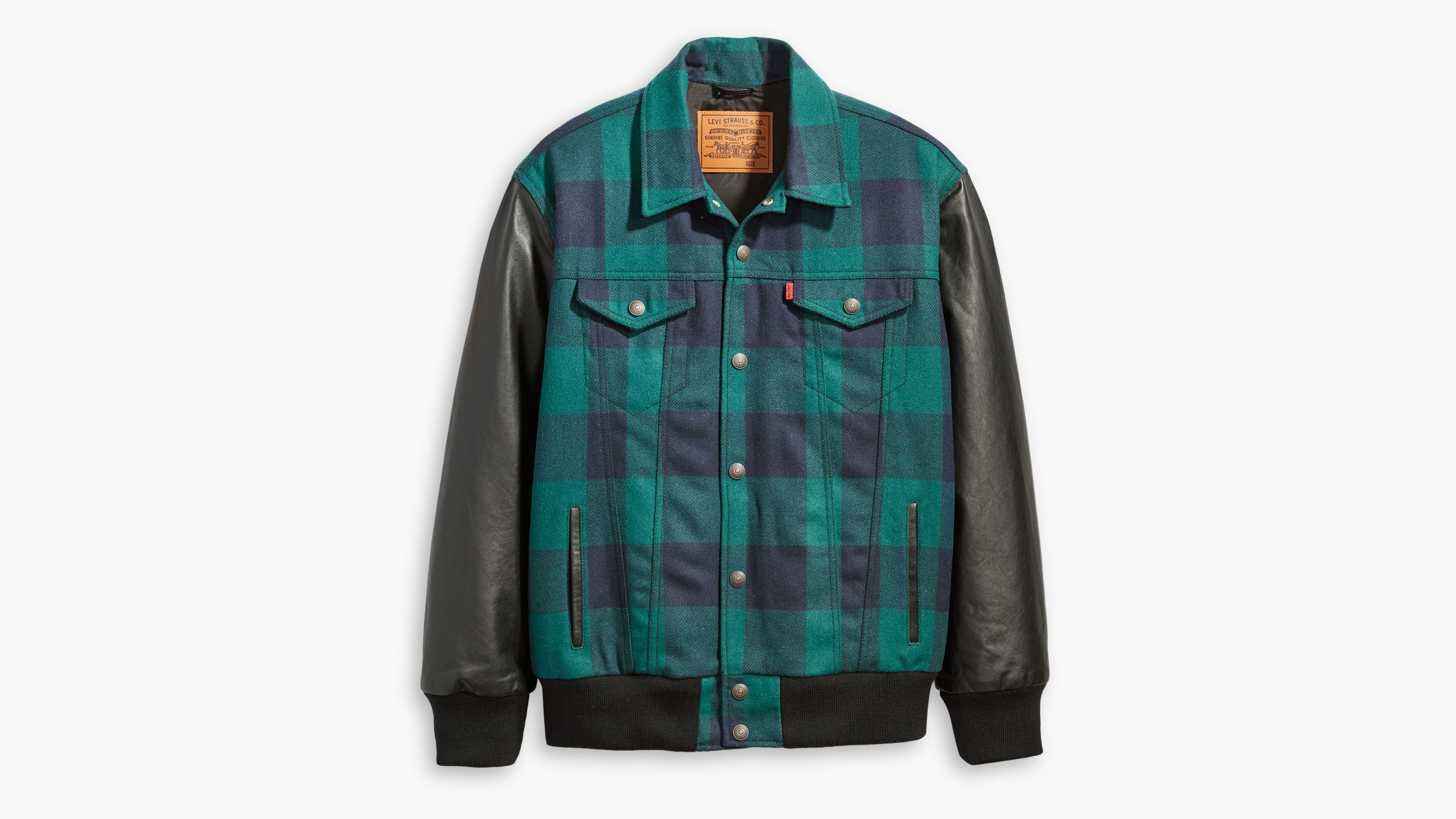 Levi's® X Justin Timberlake Varsity Trucker Jacket - Green | Levi's® US