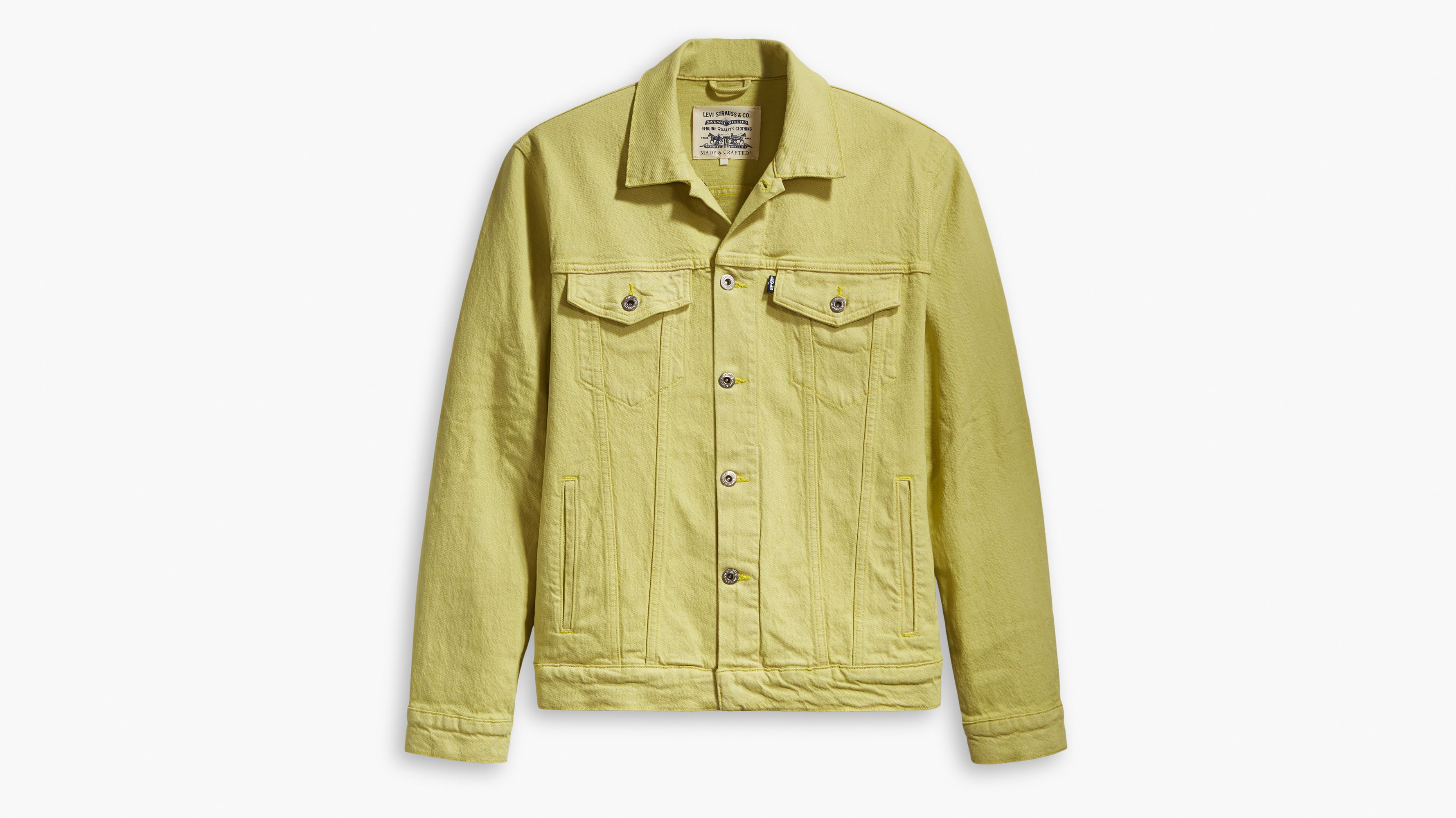 yellow levis jacket