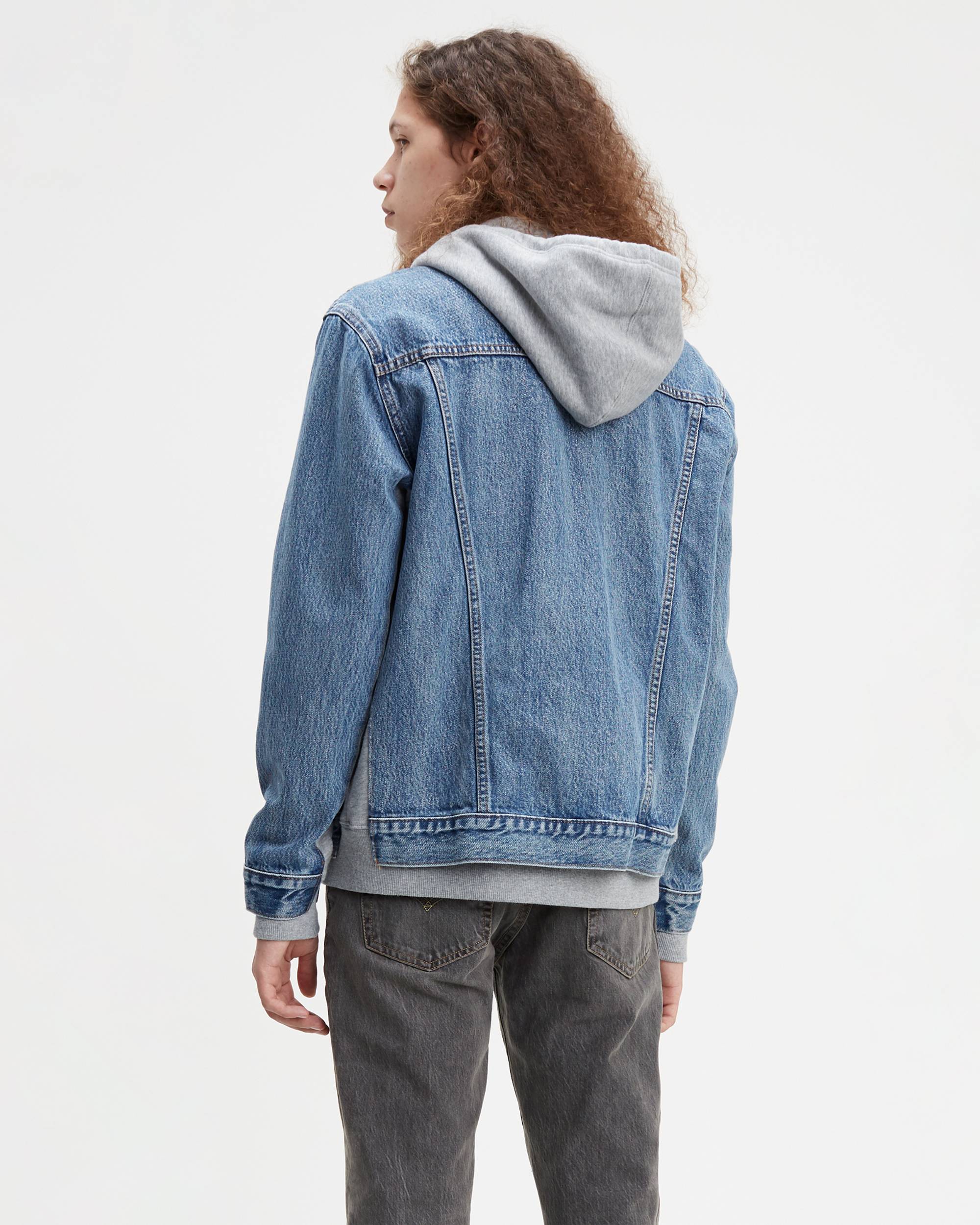 Relaxed Hoodie Trucker Jacket 2