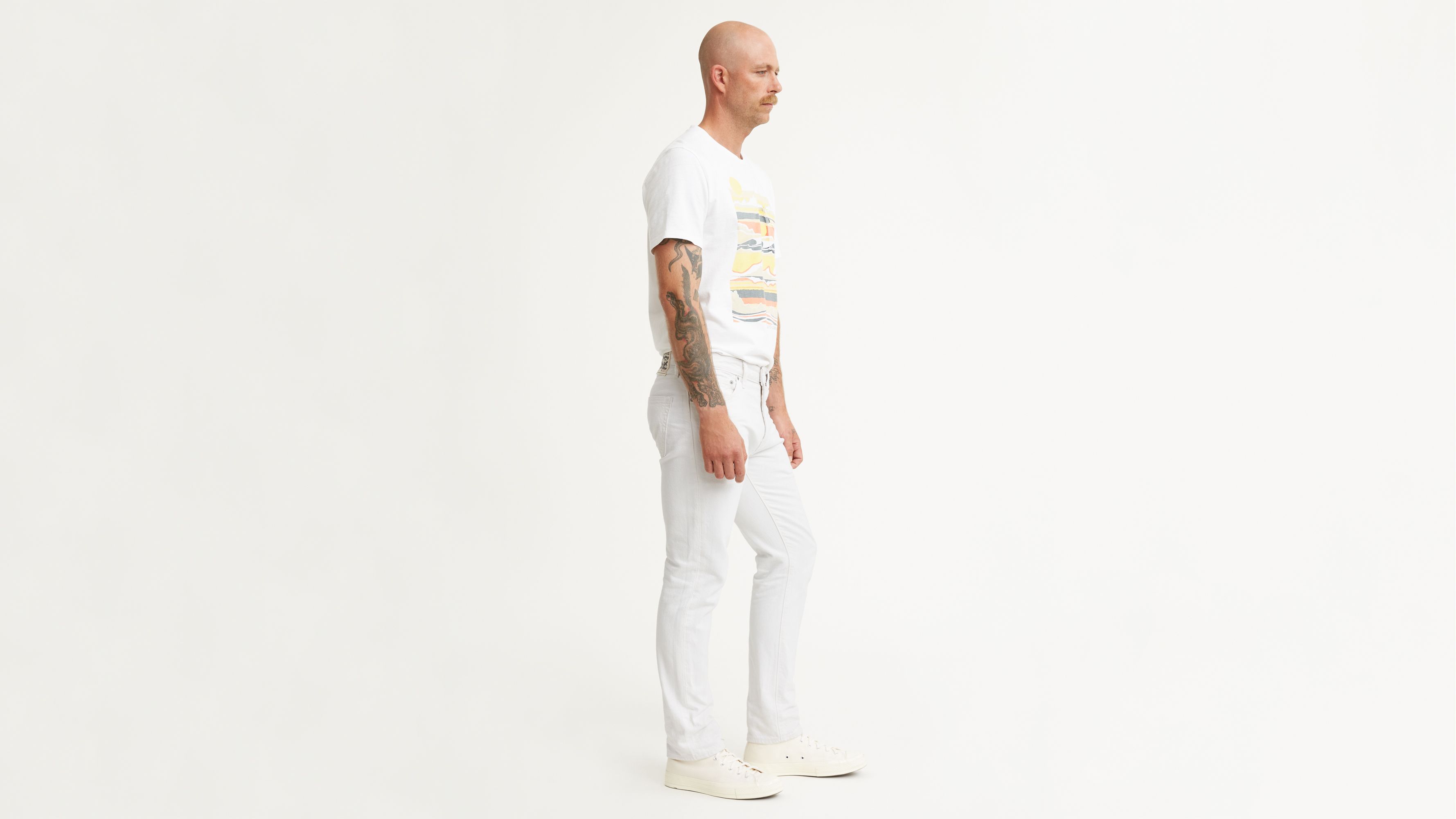 levi's 511 slim fit jeans white