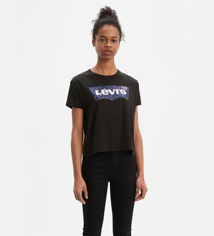 Leopard Fill Levi's® Logo Varsity Tee Shirt 1