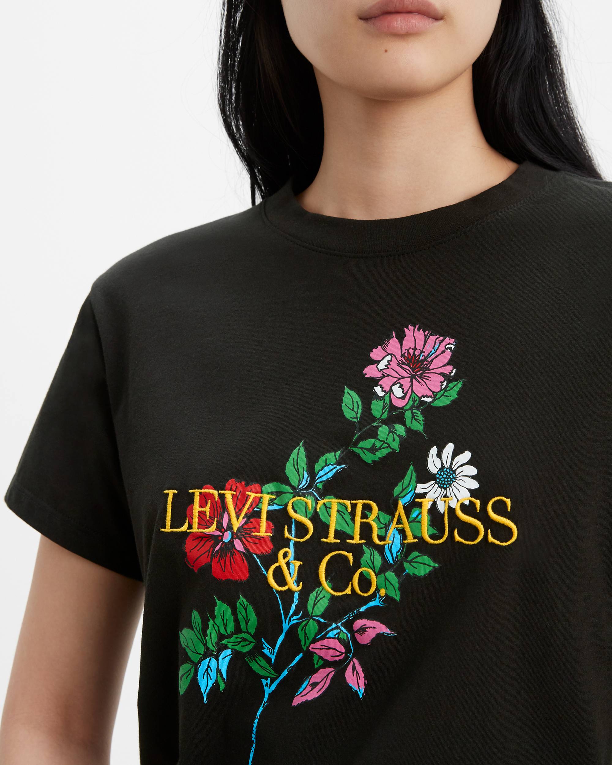 Floral Graphic Varsity Tee 3