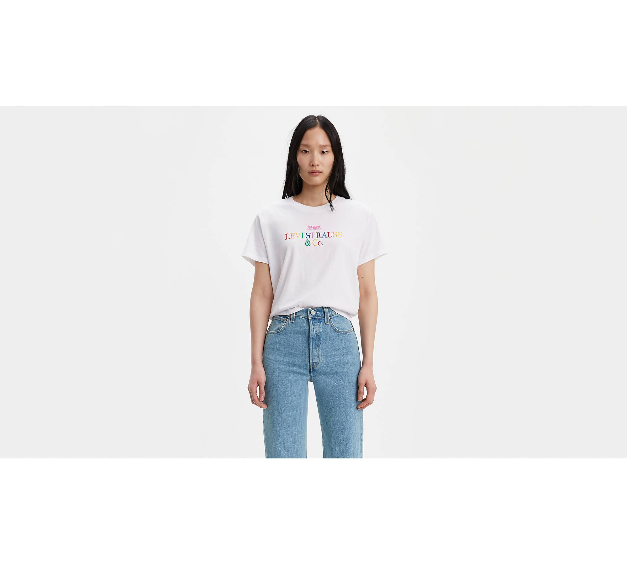 90\'s Logo Varsity Tee Shirt | White - Levi\'s® US