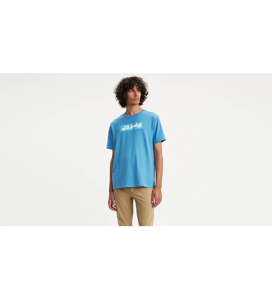 Oversized Graphic Tee Shirt - Blue | Levi's® CA