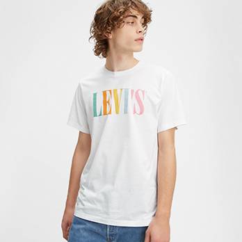 90's Serif Logo Relaxed Graphic Tee Shirt 1