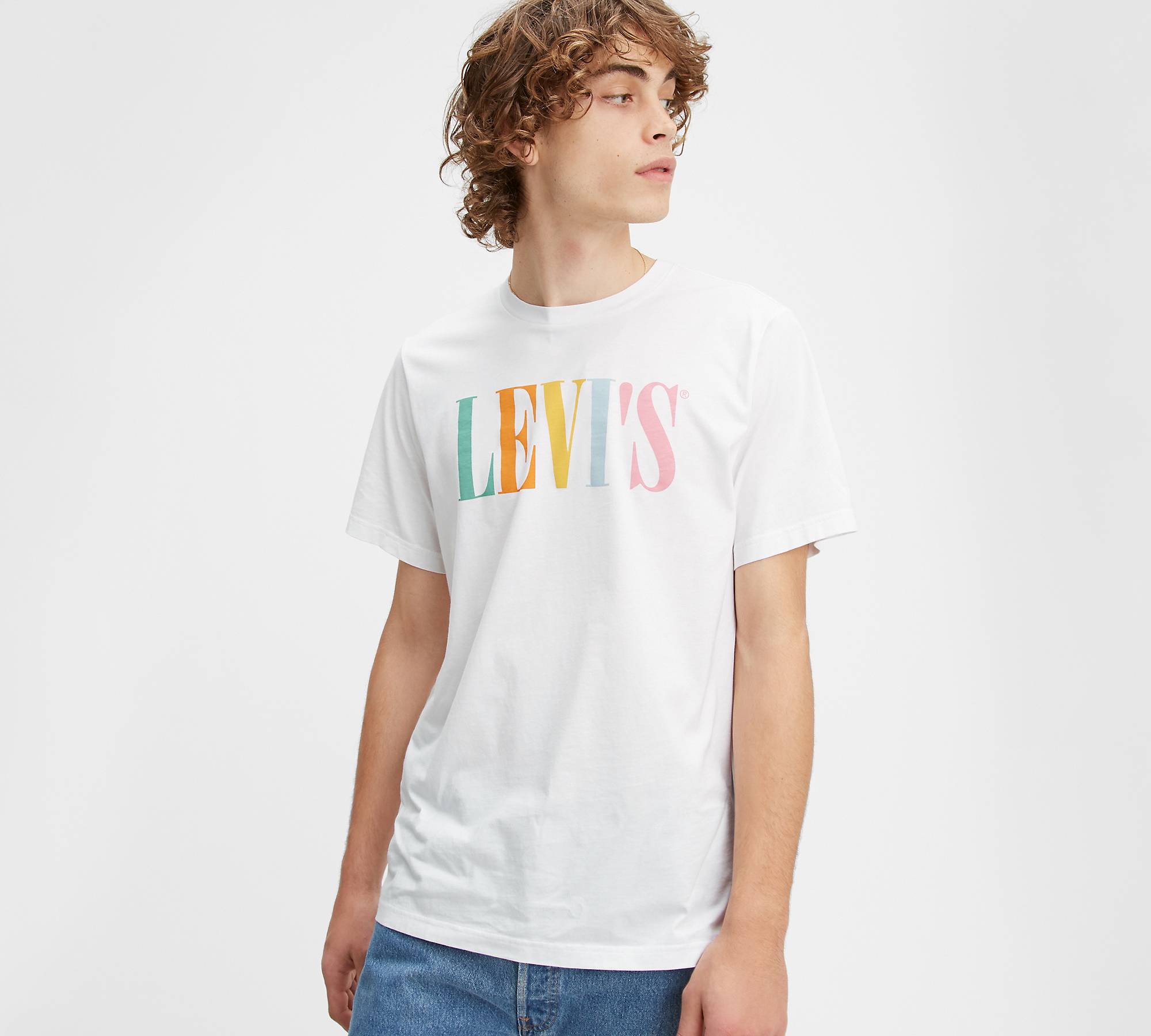 90's Serif Logo Relaxed Graphic Tee Shirt 1
