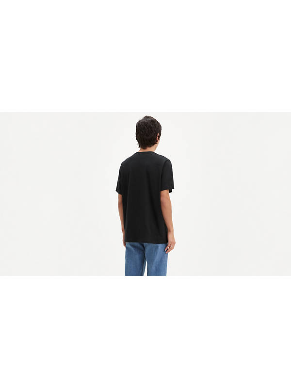 90's Serif Logo Relaxed Graphic Tee Shirt - Black | Levi's® US