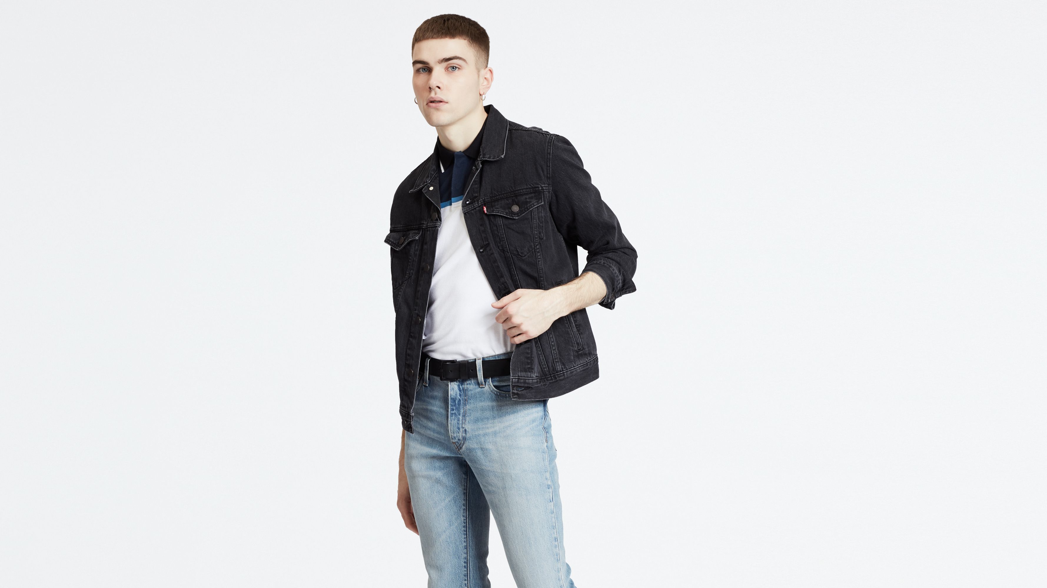 levi's trucker jacket grey