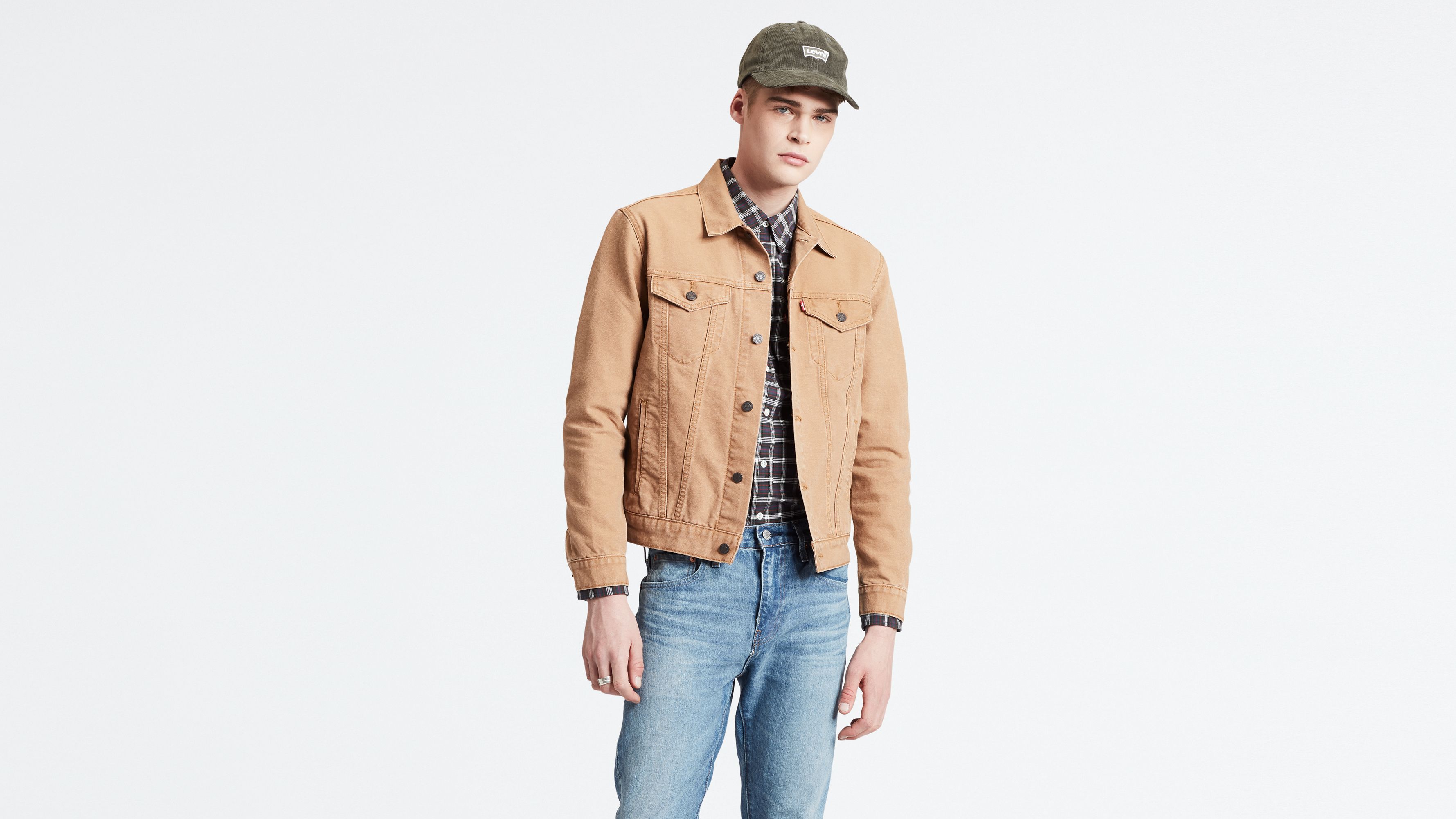 levi's khaki denim jacket
