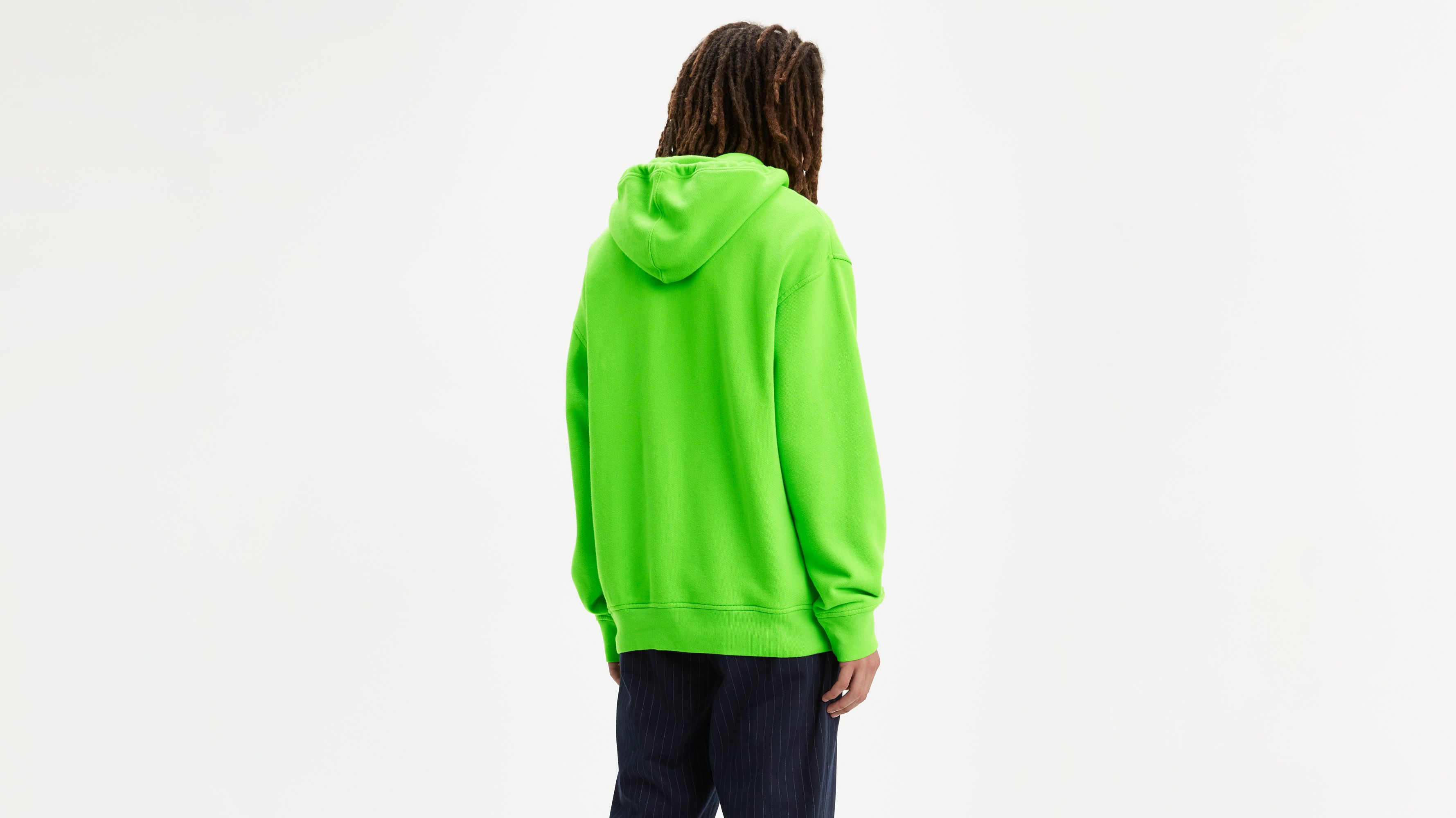 Tonal Box Tab Oversized Graphic Hoodie Green Levi s US