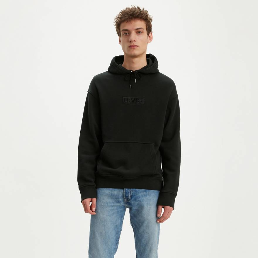 Tonal Box Tab Oversized Graphic Hoodie 1
