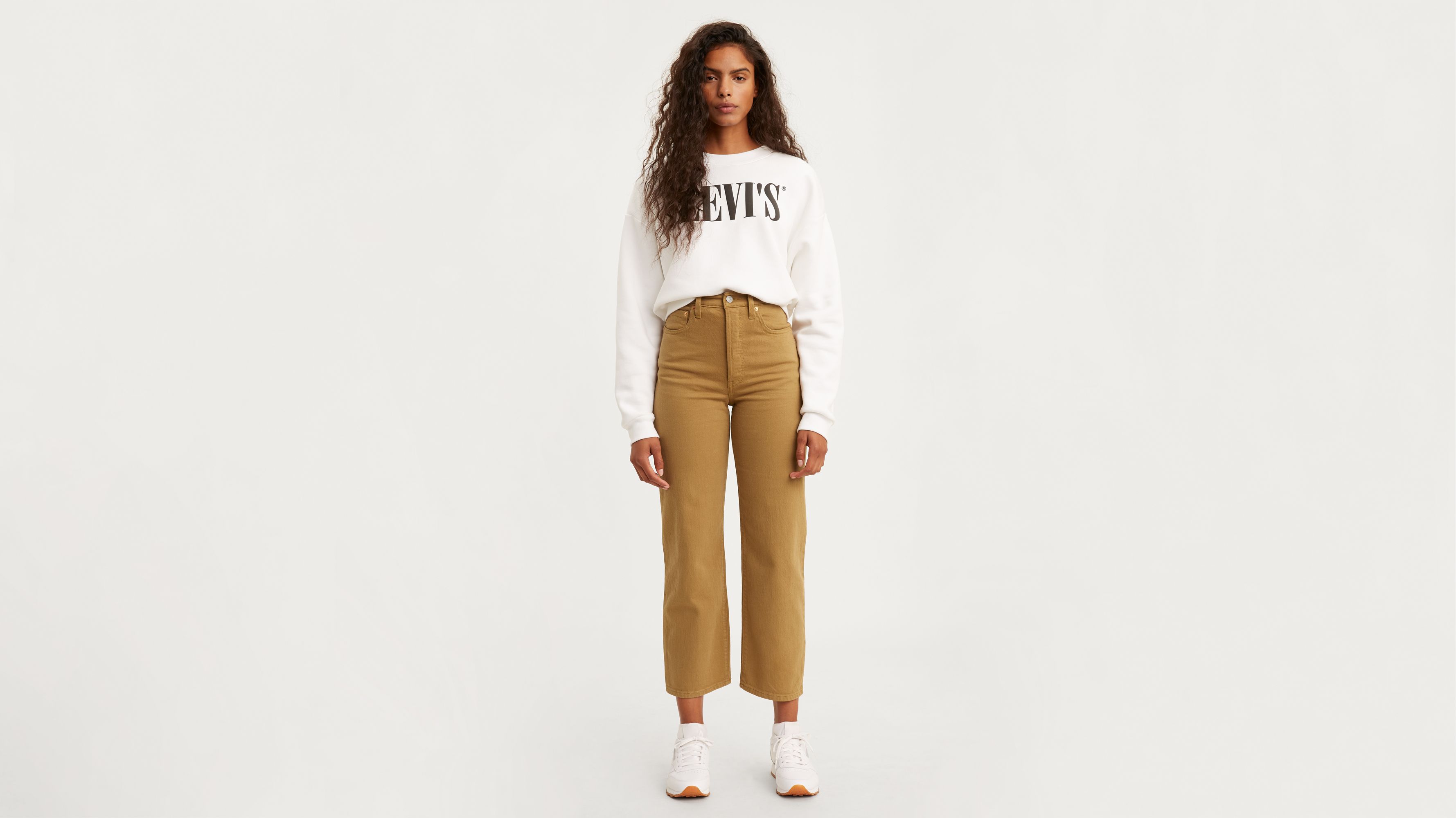 brown jeans levis womens