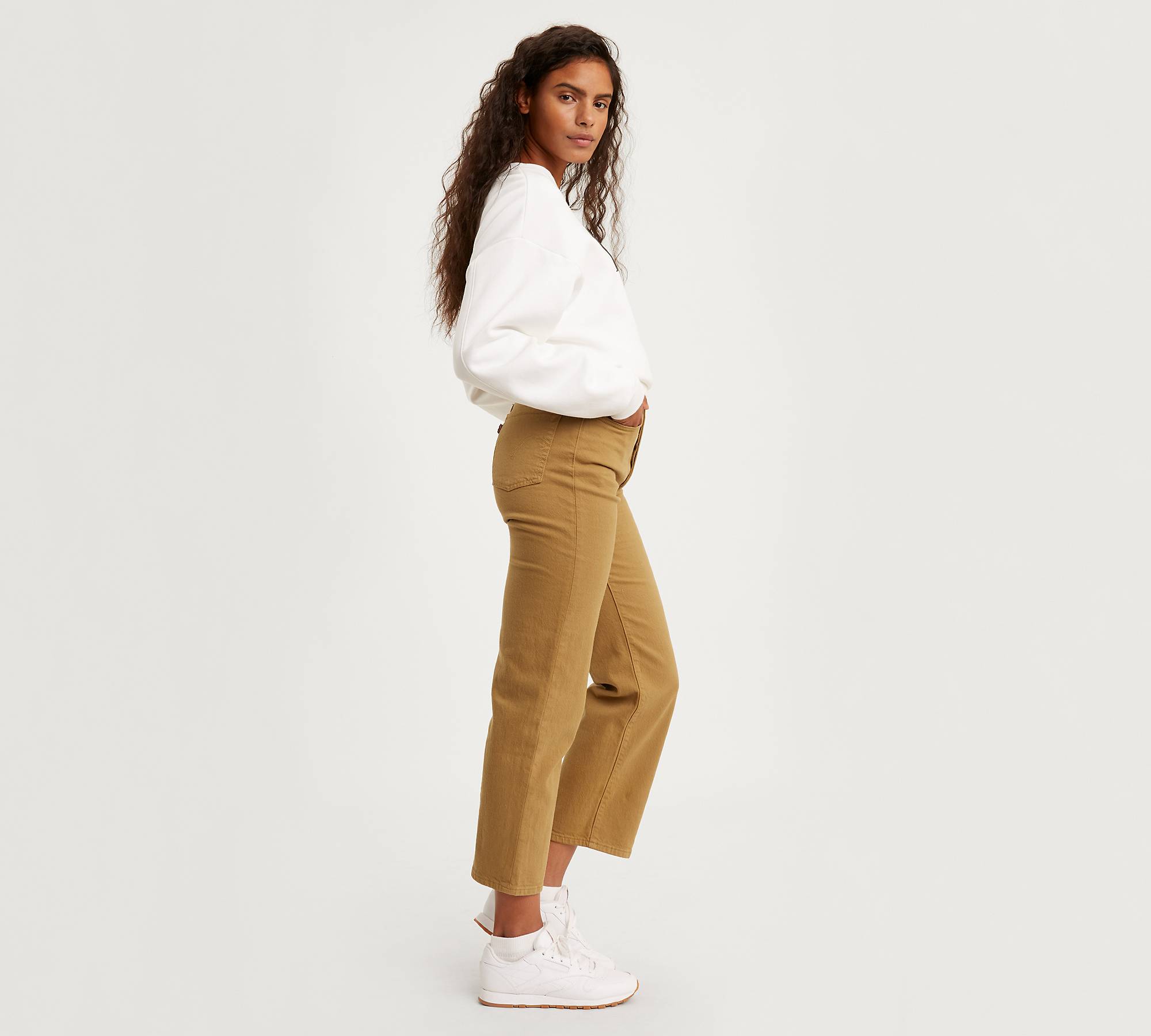 Ribcage Straight Ankle Women's Pants - Brown | Levi's® US
