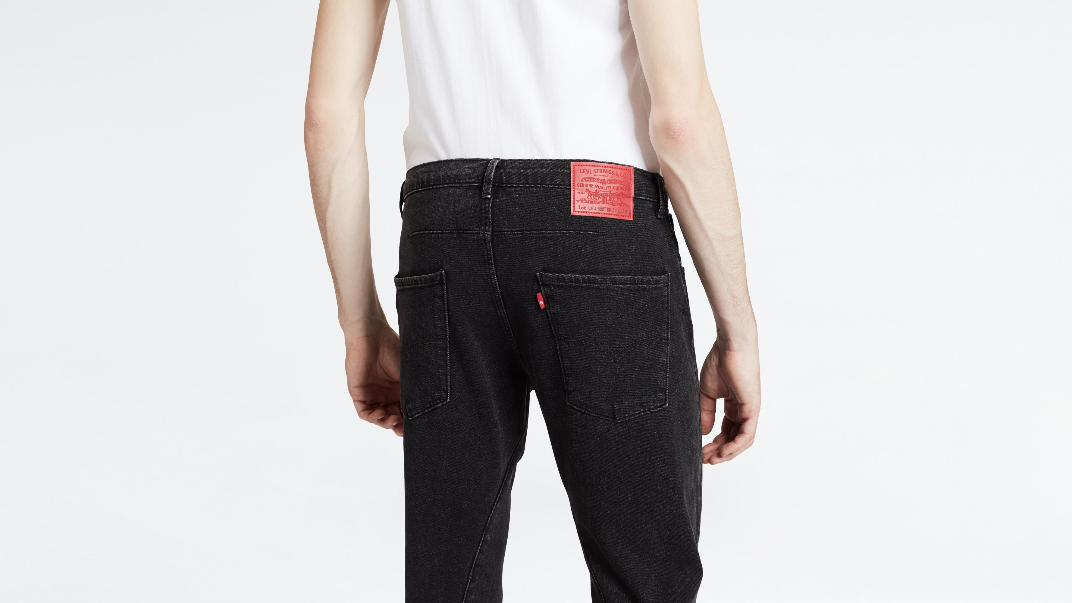 Levi's® Engineered Jeans™ 502™ Regular Taper Jeans - Black | Levi's® GR