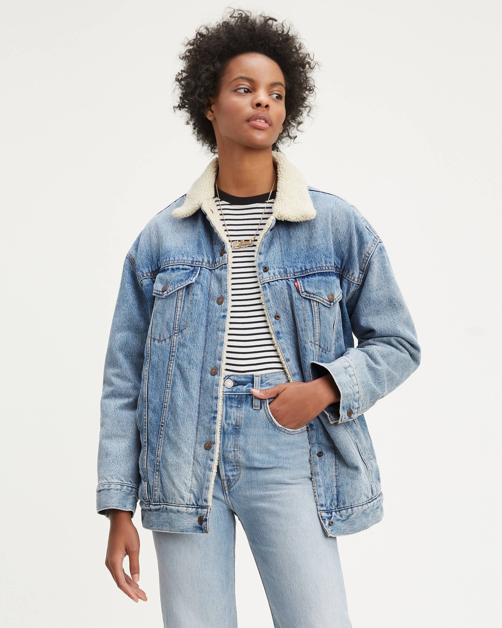 Baggy Sherpa Trucker Jacket 1