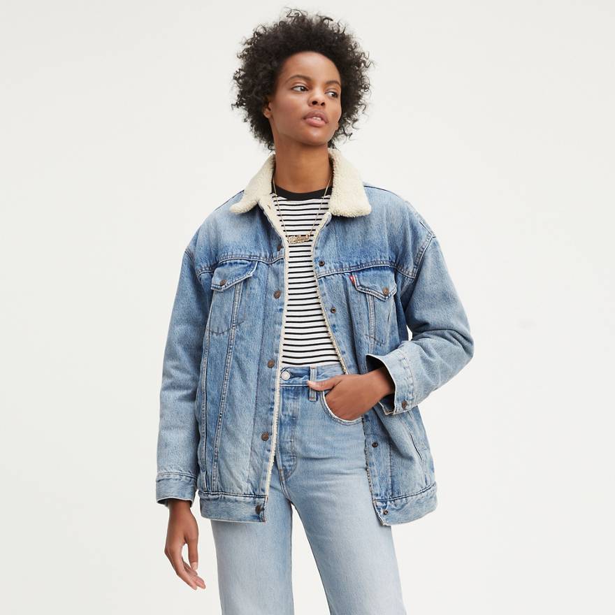 Baggy Sherpa Trucker Jacket 1