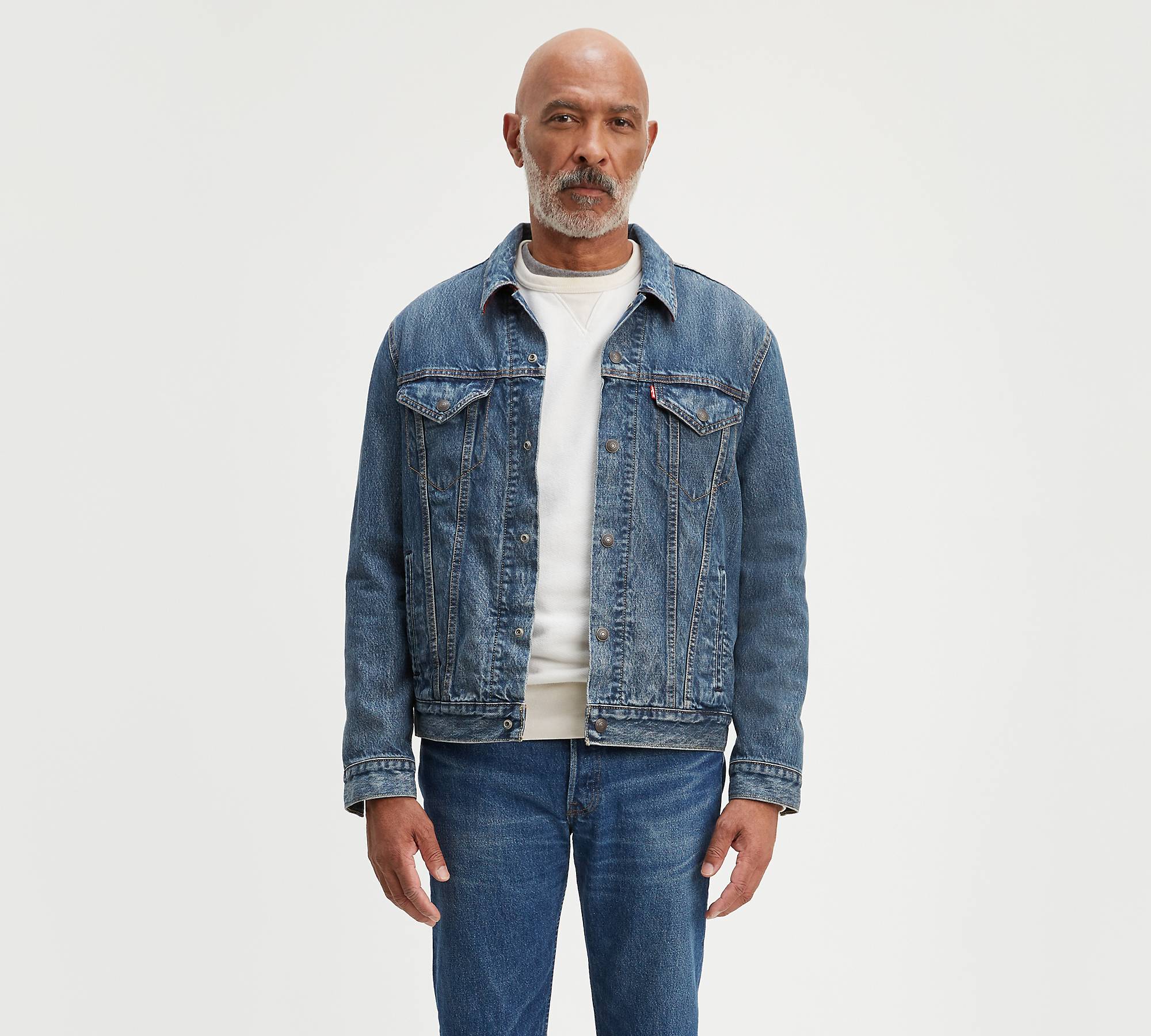 Jean jacket levis men Clearance