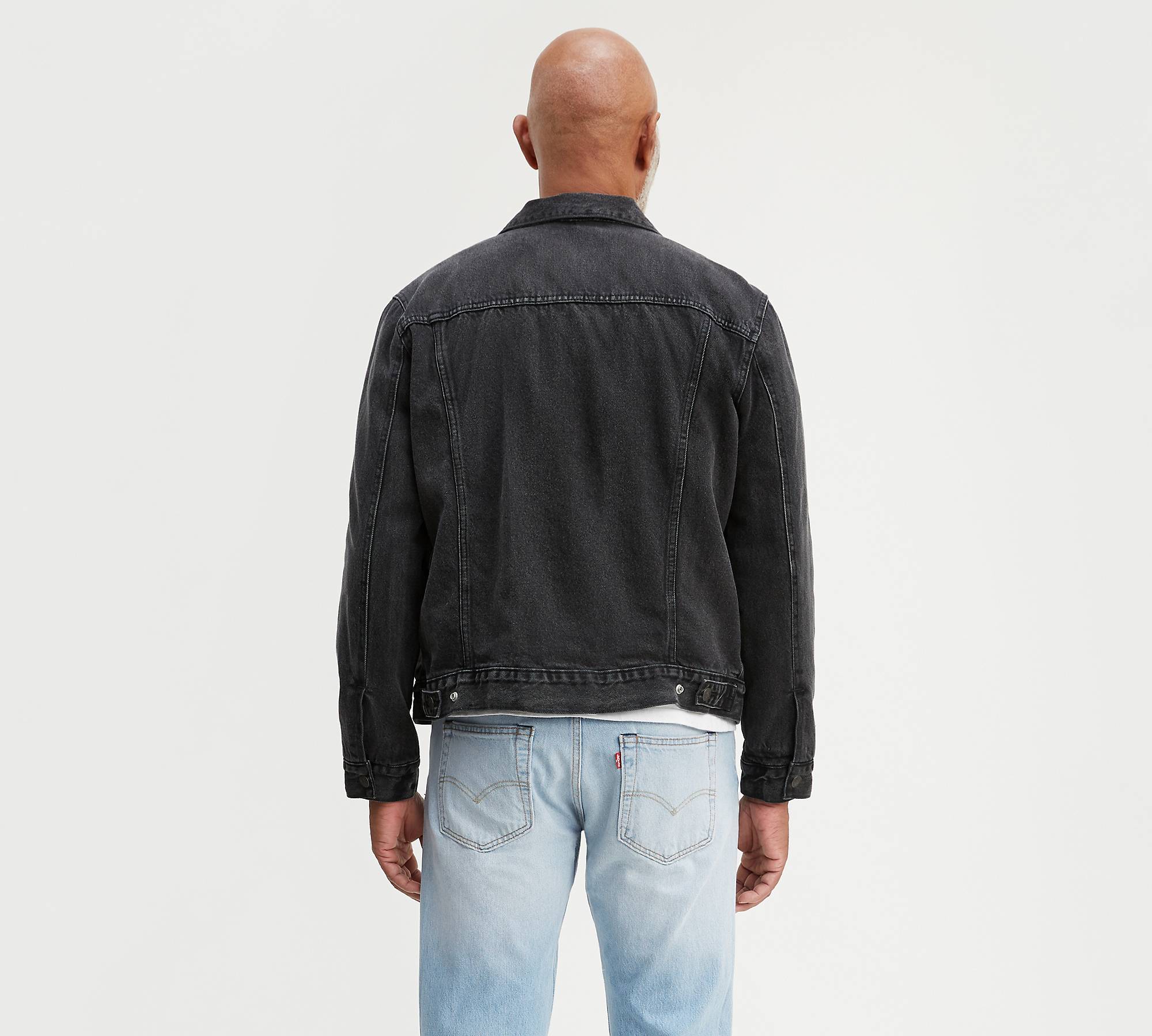 Flannel Lined Trucker Jacket - Black | Levi's® US