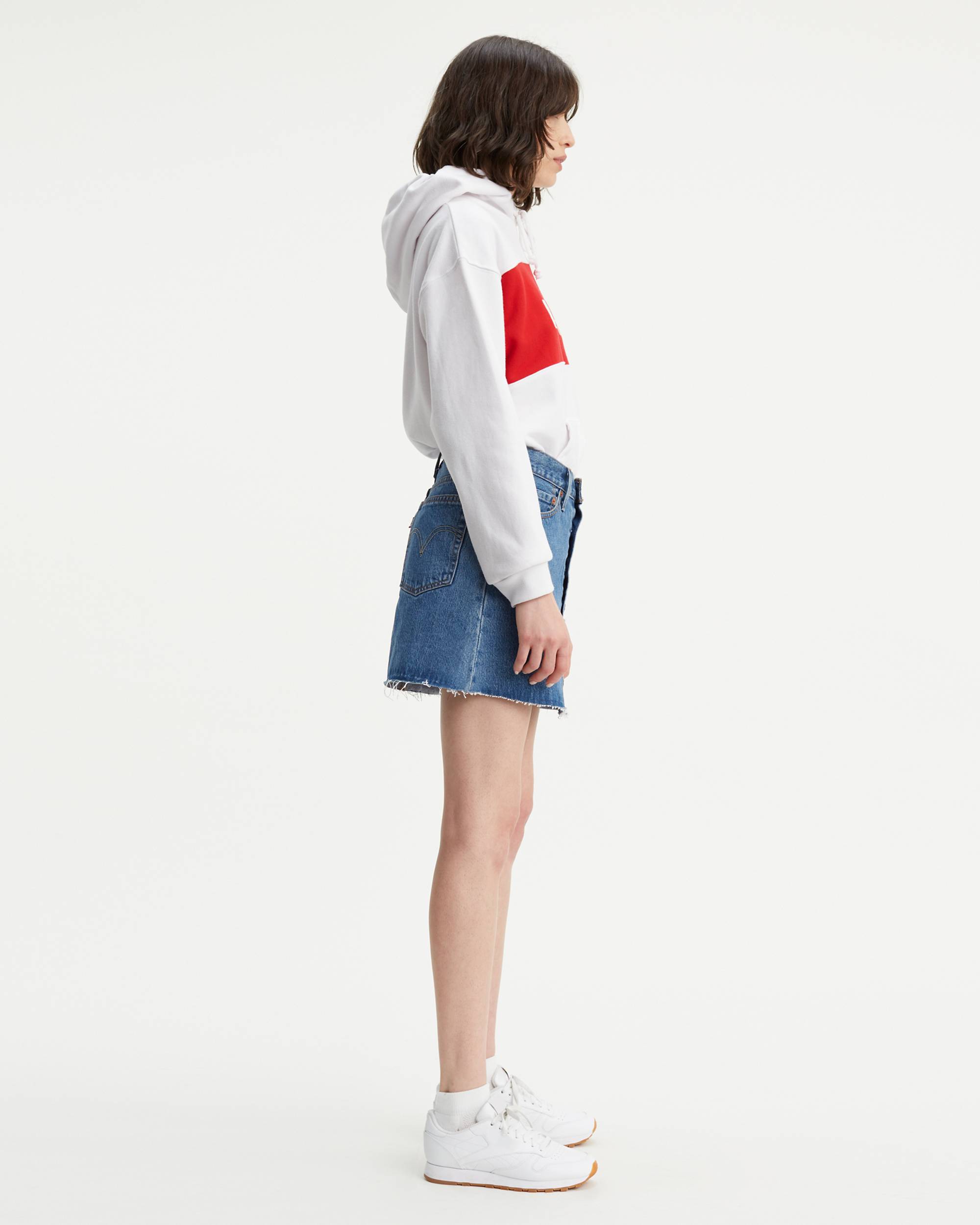 Button Front Mini Skirt 3