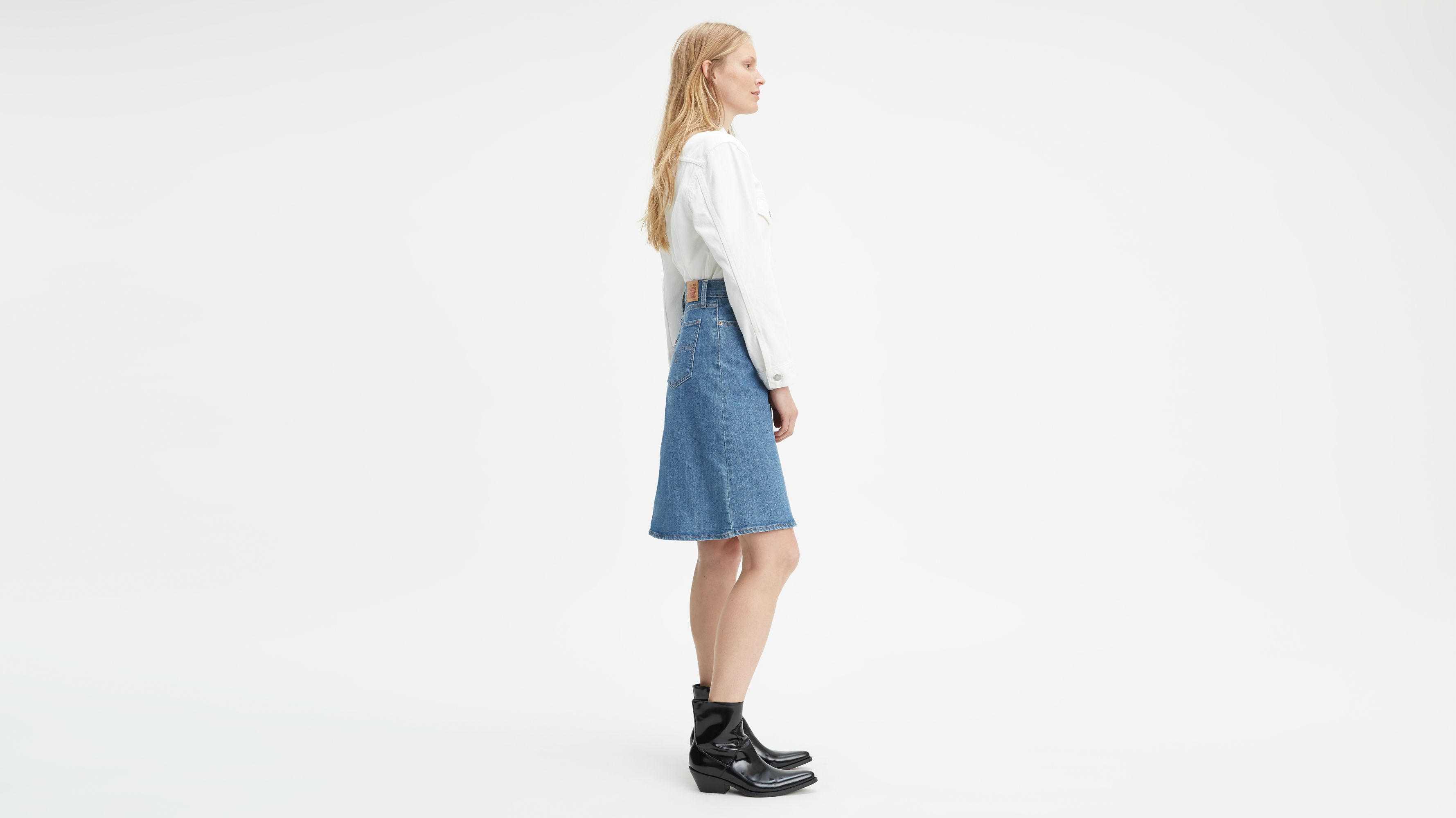 Levi's button outlet skirt