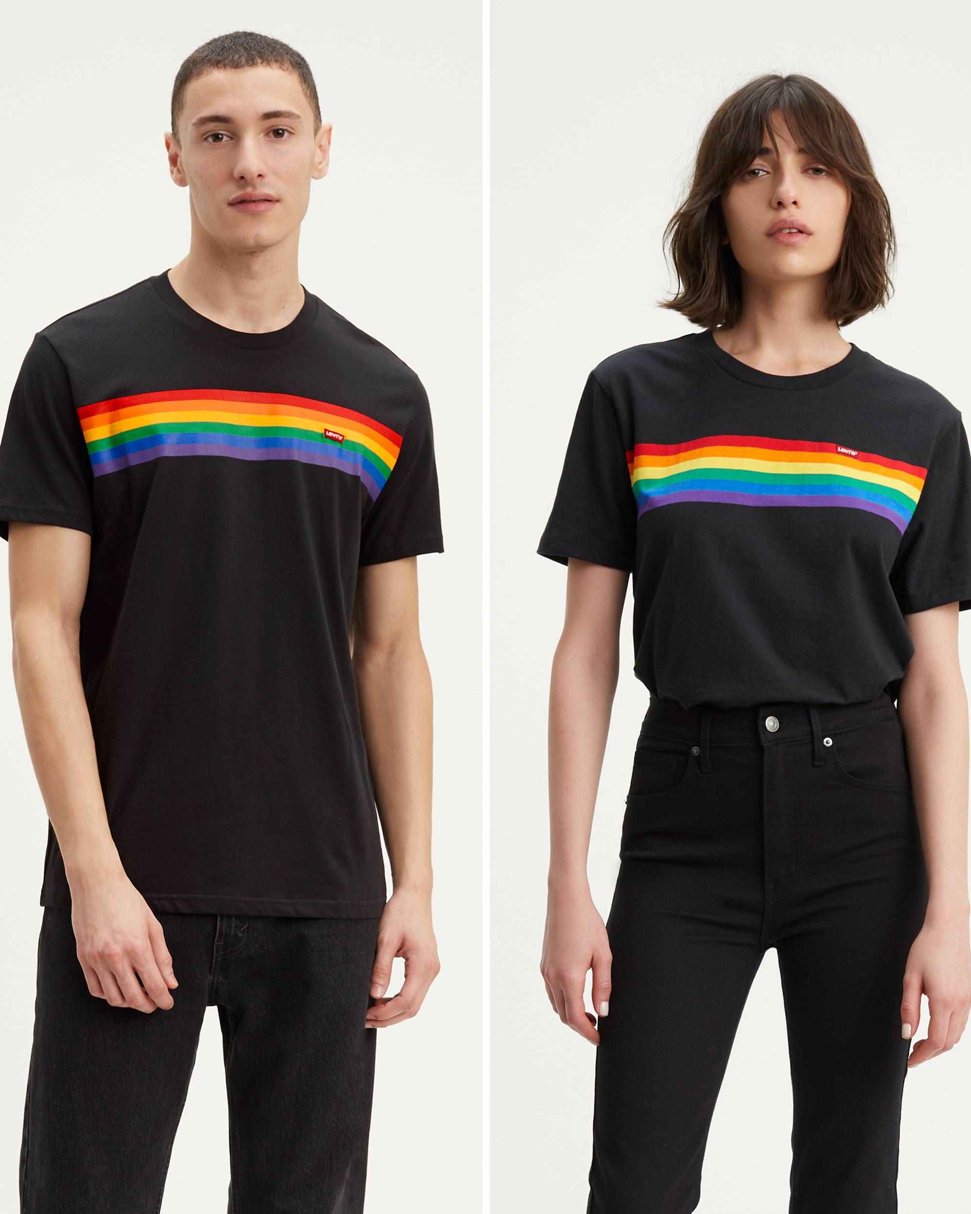Levi's® Pride Pieced Striped Tee Shirt 1