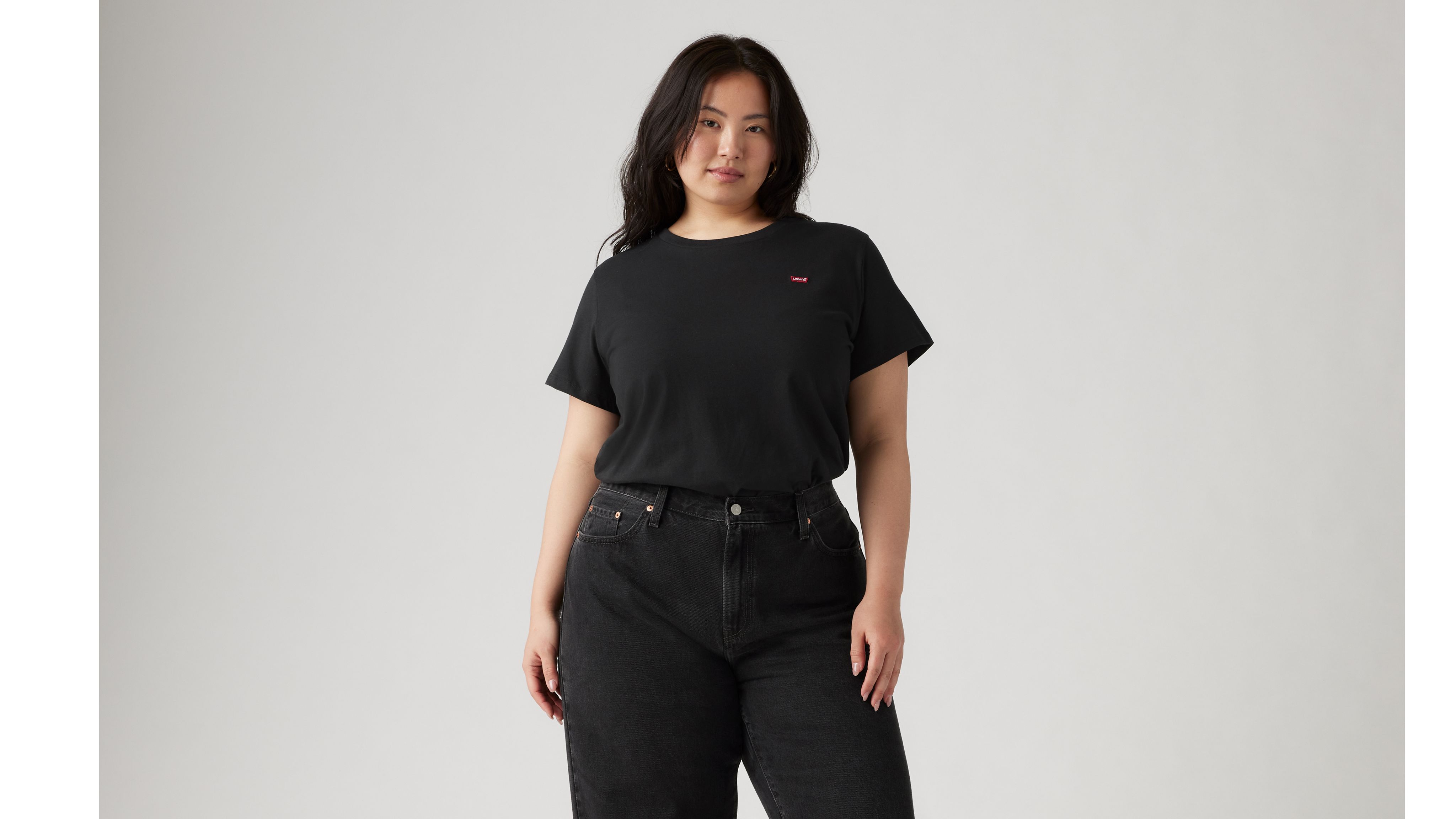 black plus size levi's