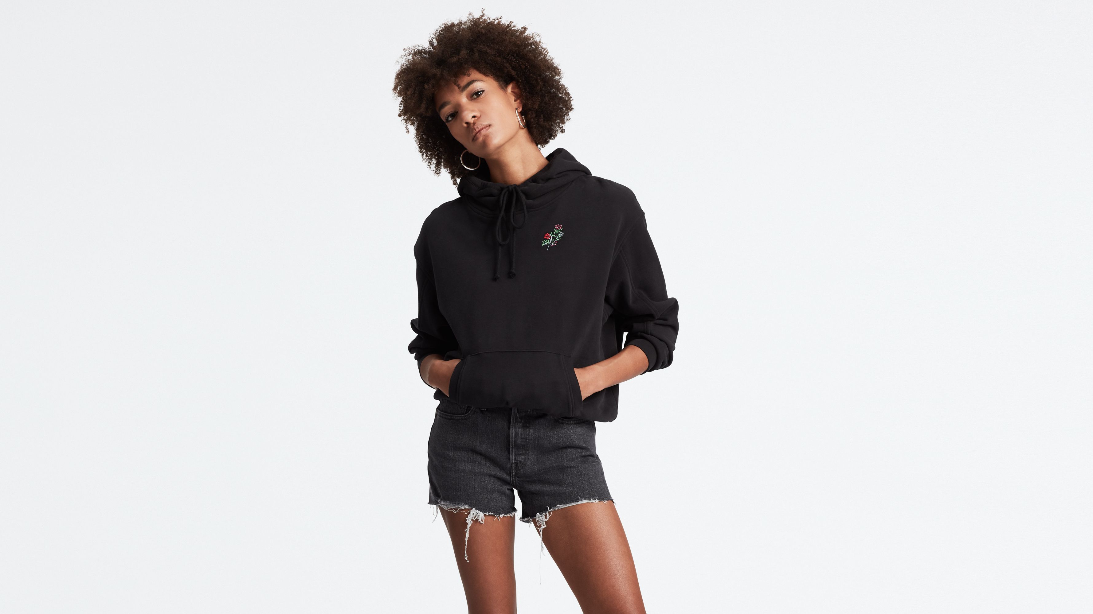 Levi's unbasic sales hoodie black