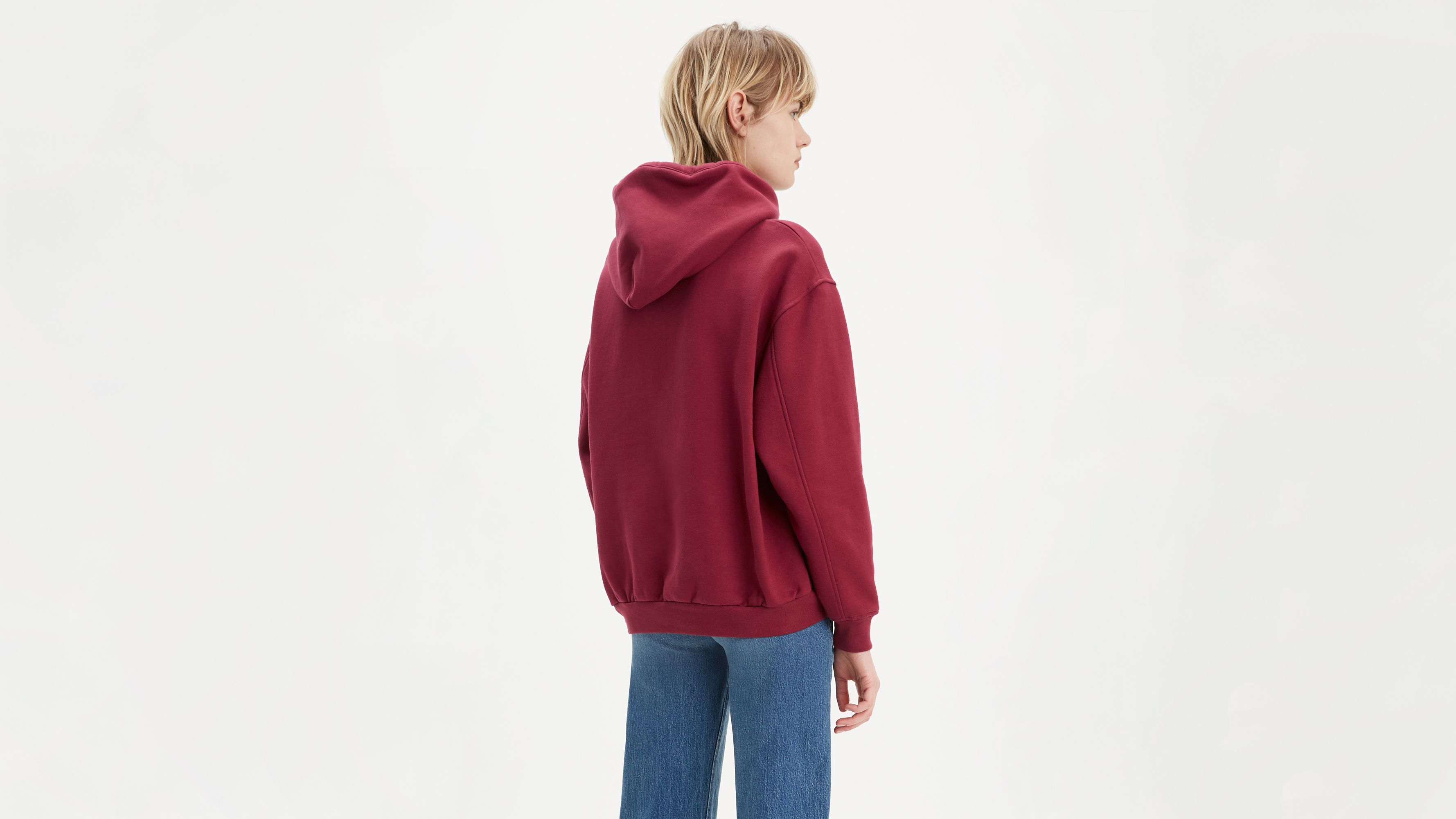 Red cheap levis hoodie