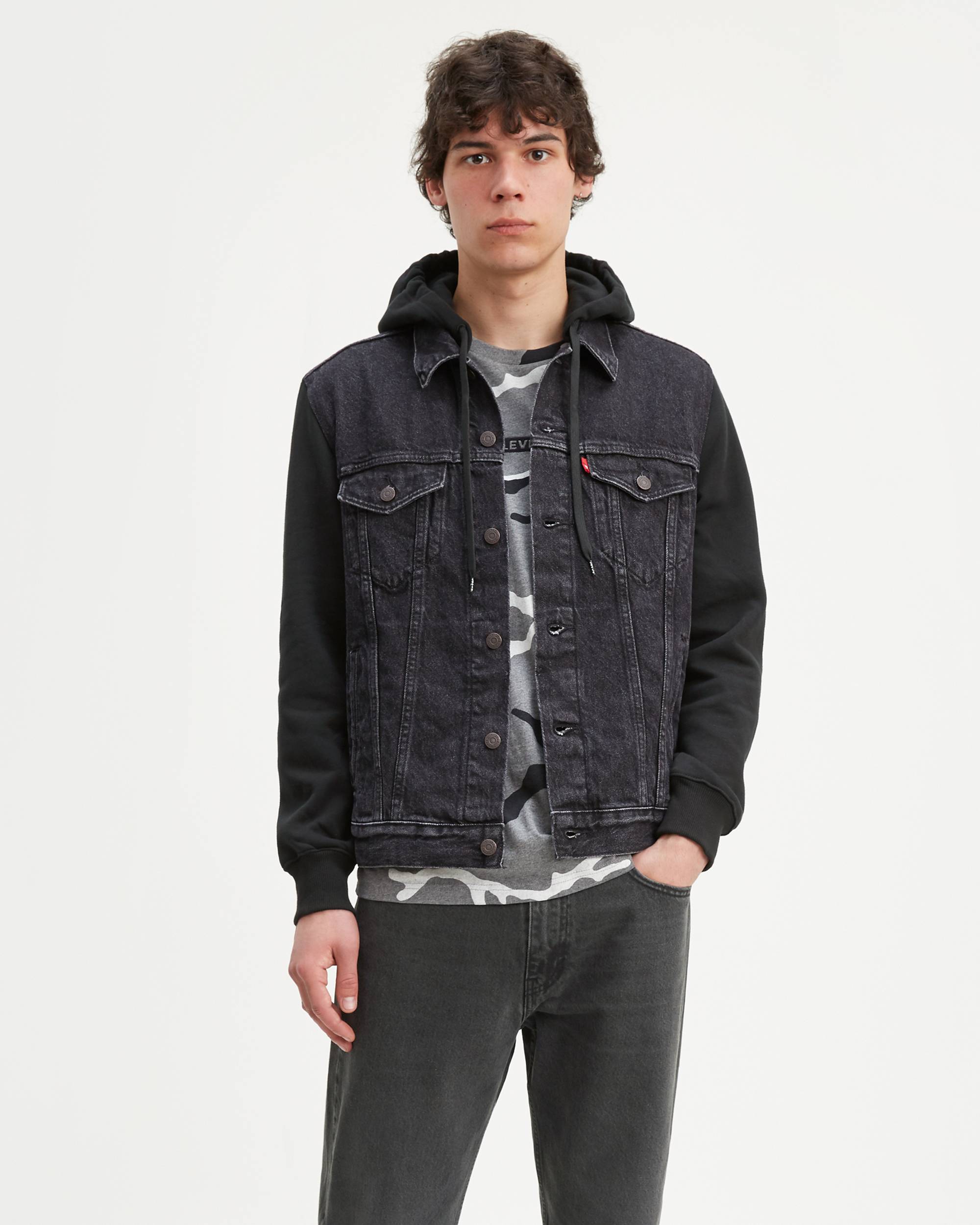 Hybrid Hooded Trucker Jacket 1