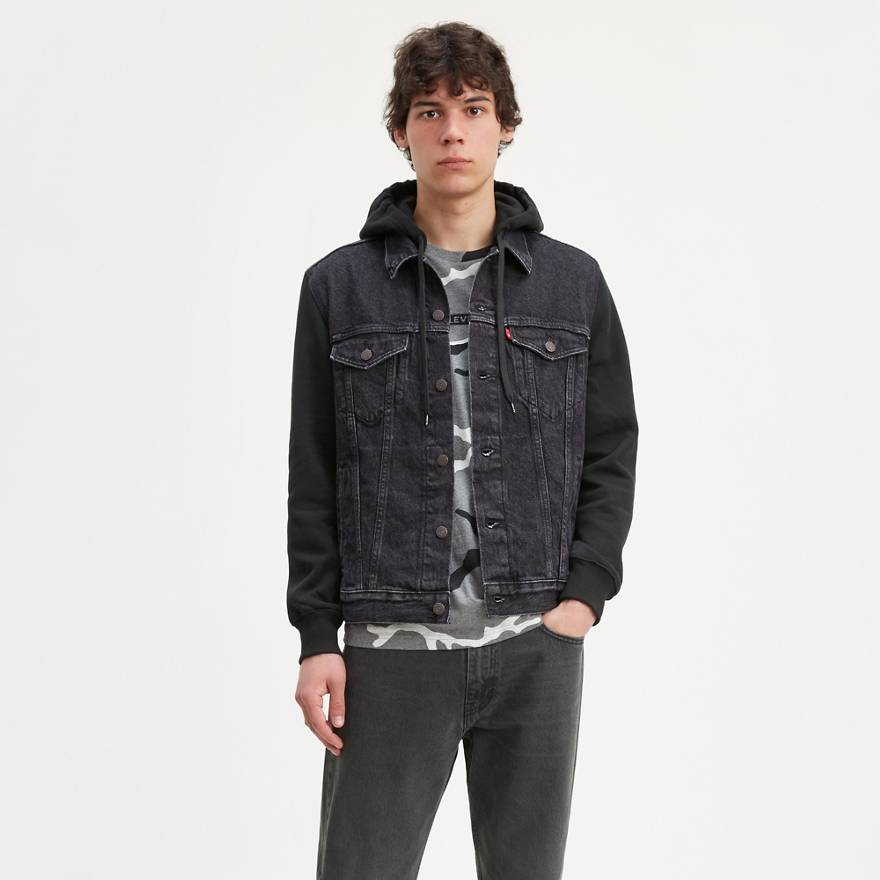 Hybrid Hooded Trucker Jacket 1