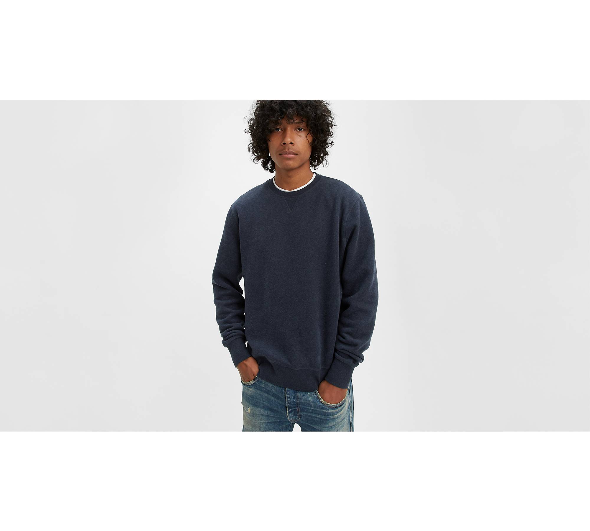 Classic Levis Crewneck Sweatshirt Levis Sweater Pullover 