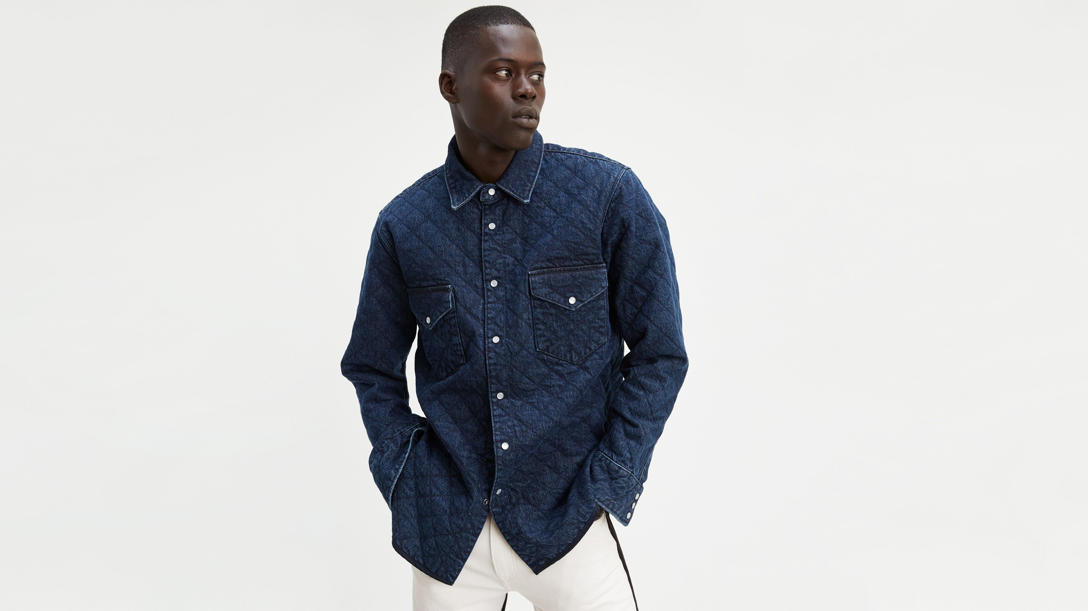 Levi's quilted shirt deals jacket