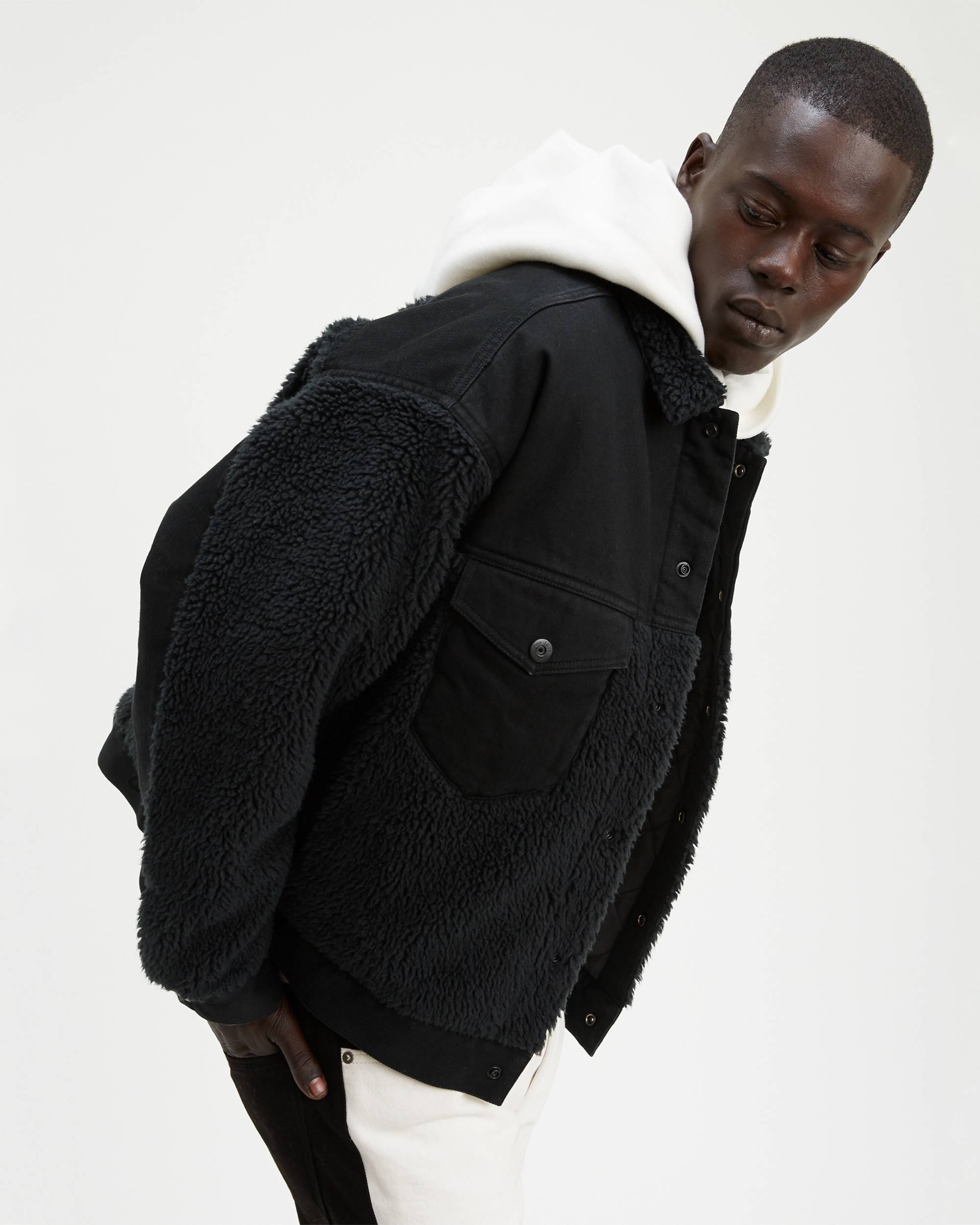 Oversized Sherpa Trucker Jacket 1