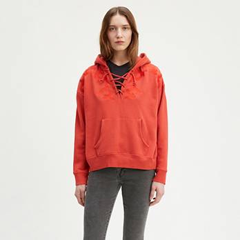 Lace Up Hoodie 2