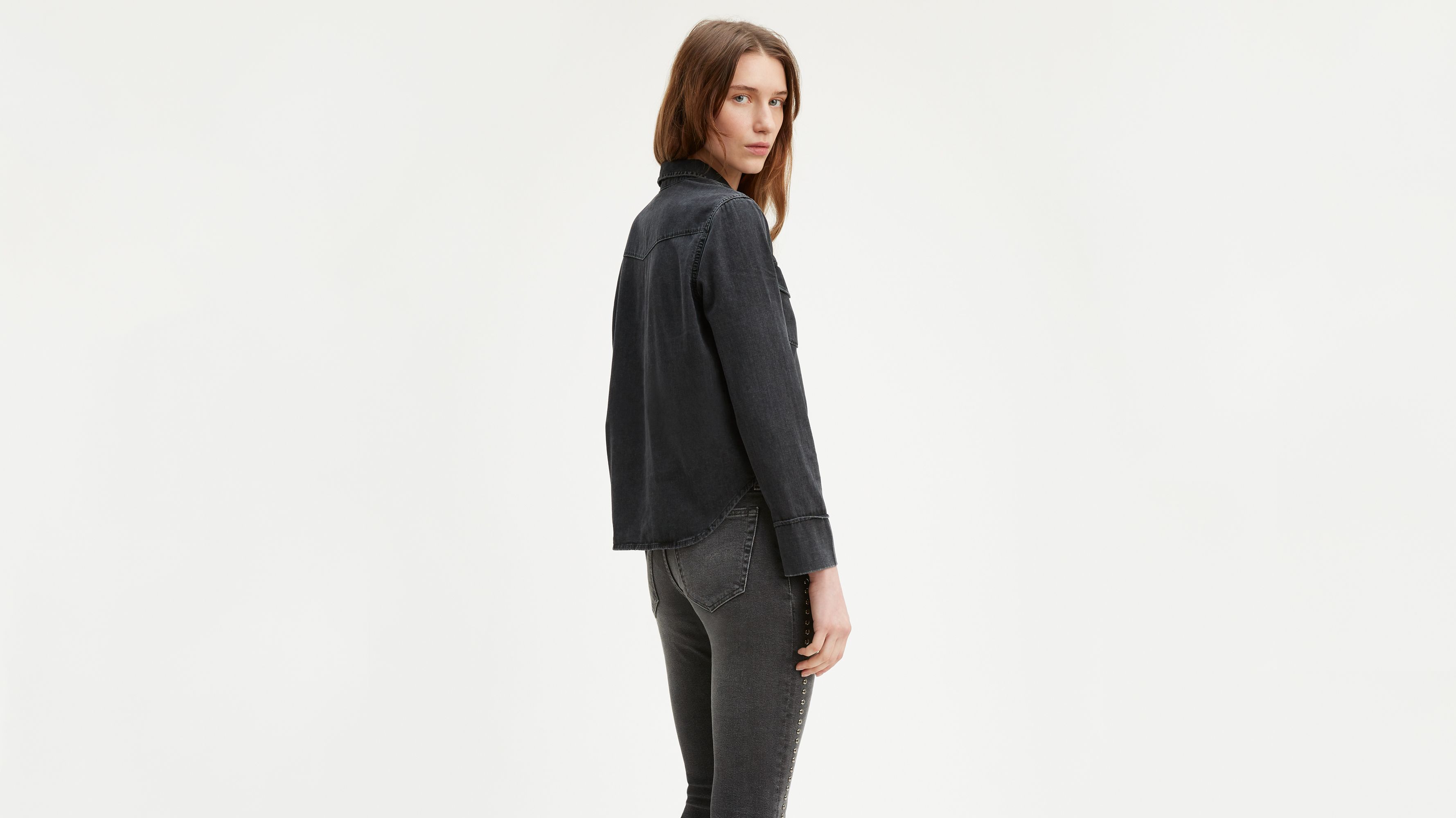 【CLANE】LACE UP DENIM TOPS 252075331_3187.jpg