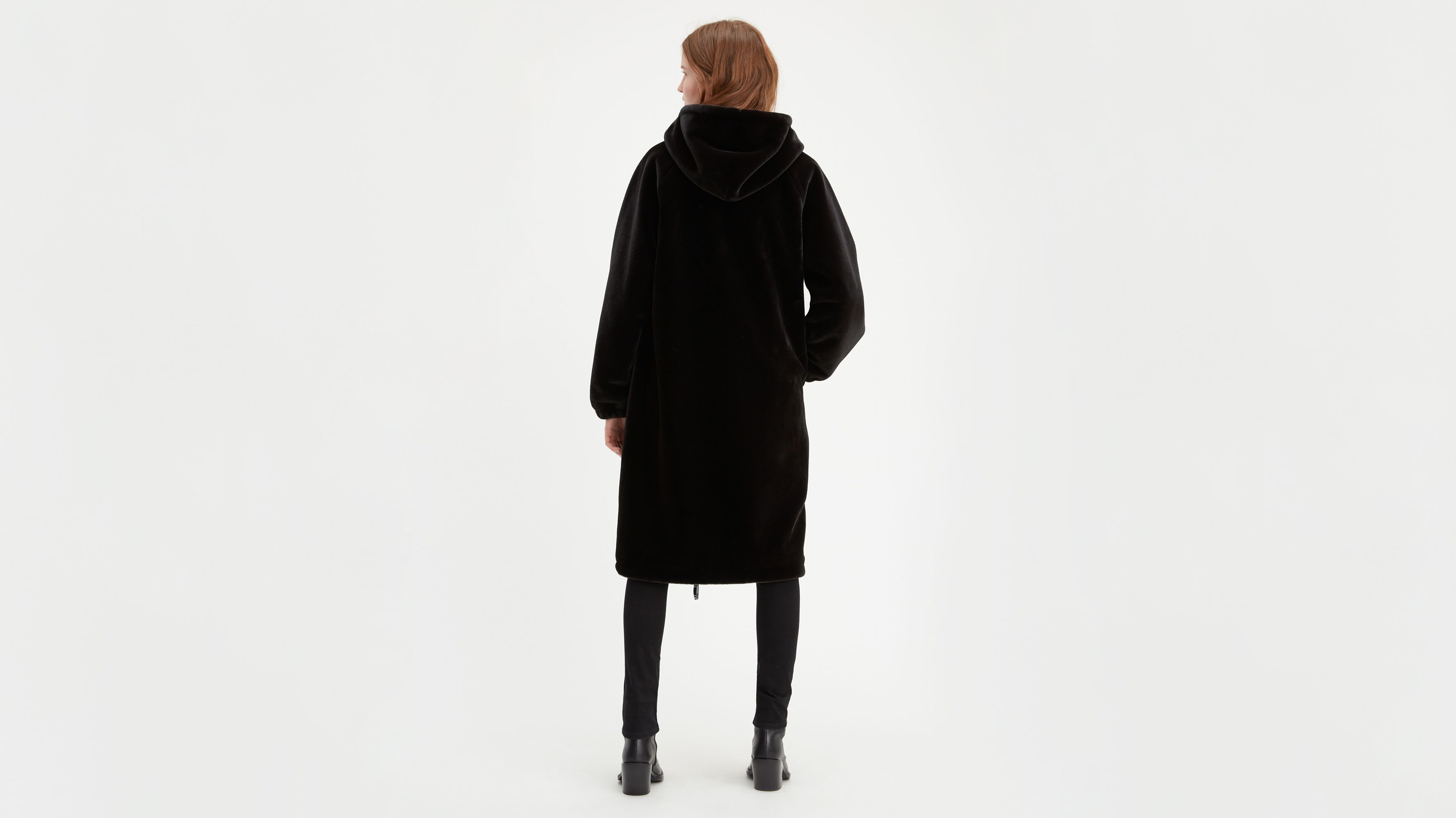 Long faux fur coat on sale monki