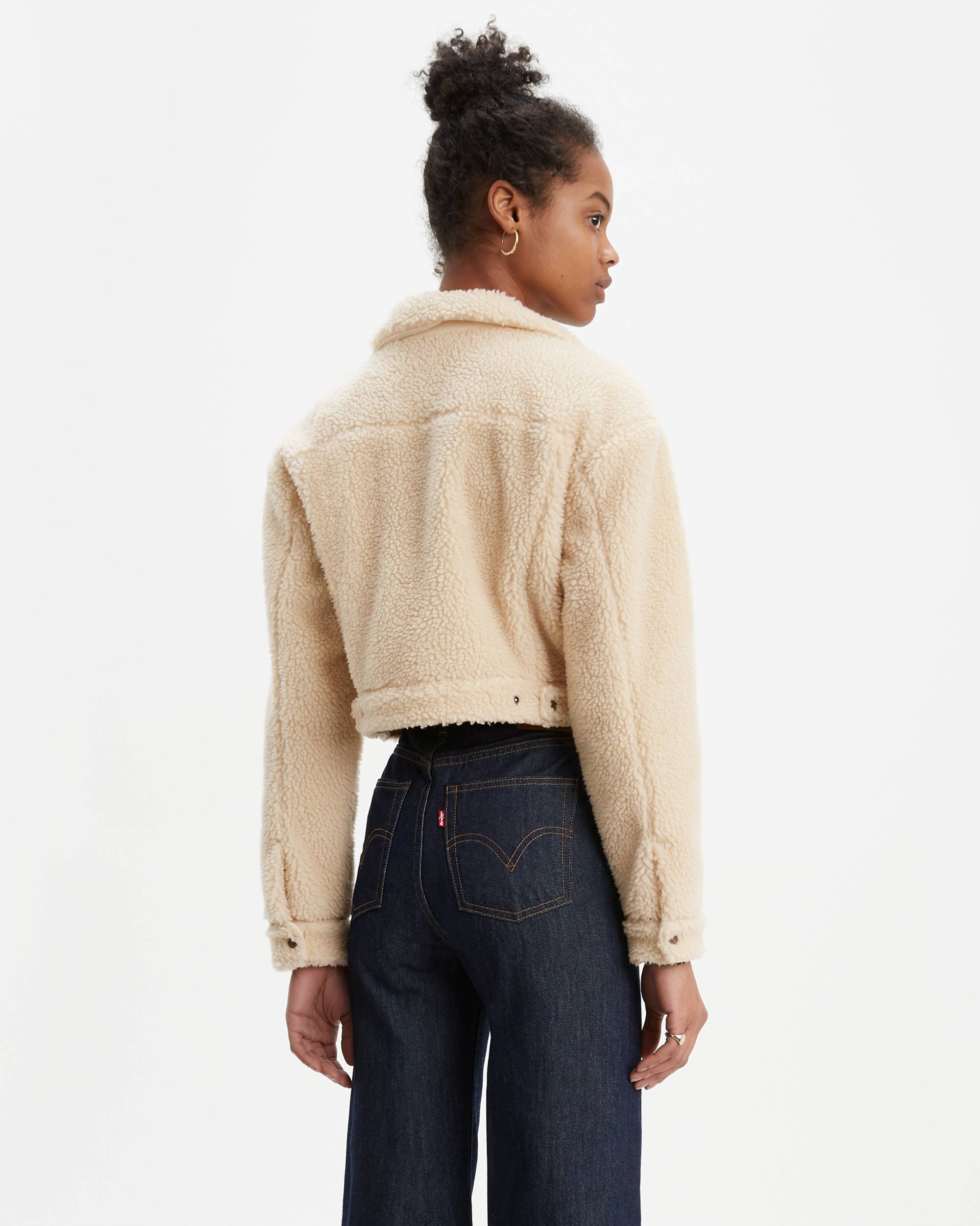 Cropped Sherpa Trucker Jacket 2