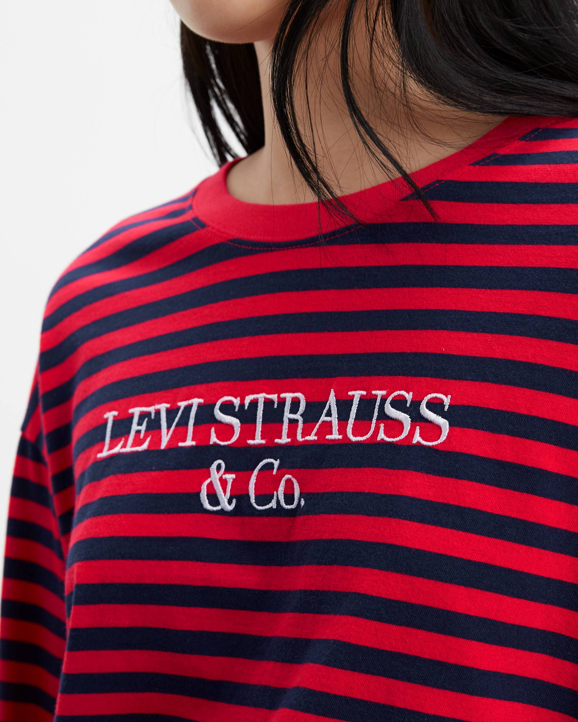 Graphic Striped Longsleeve Tee Shirt 3