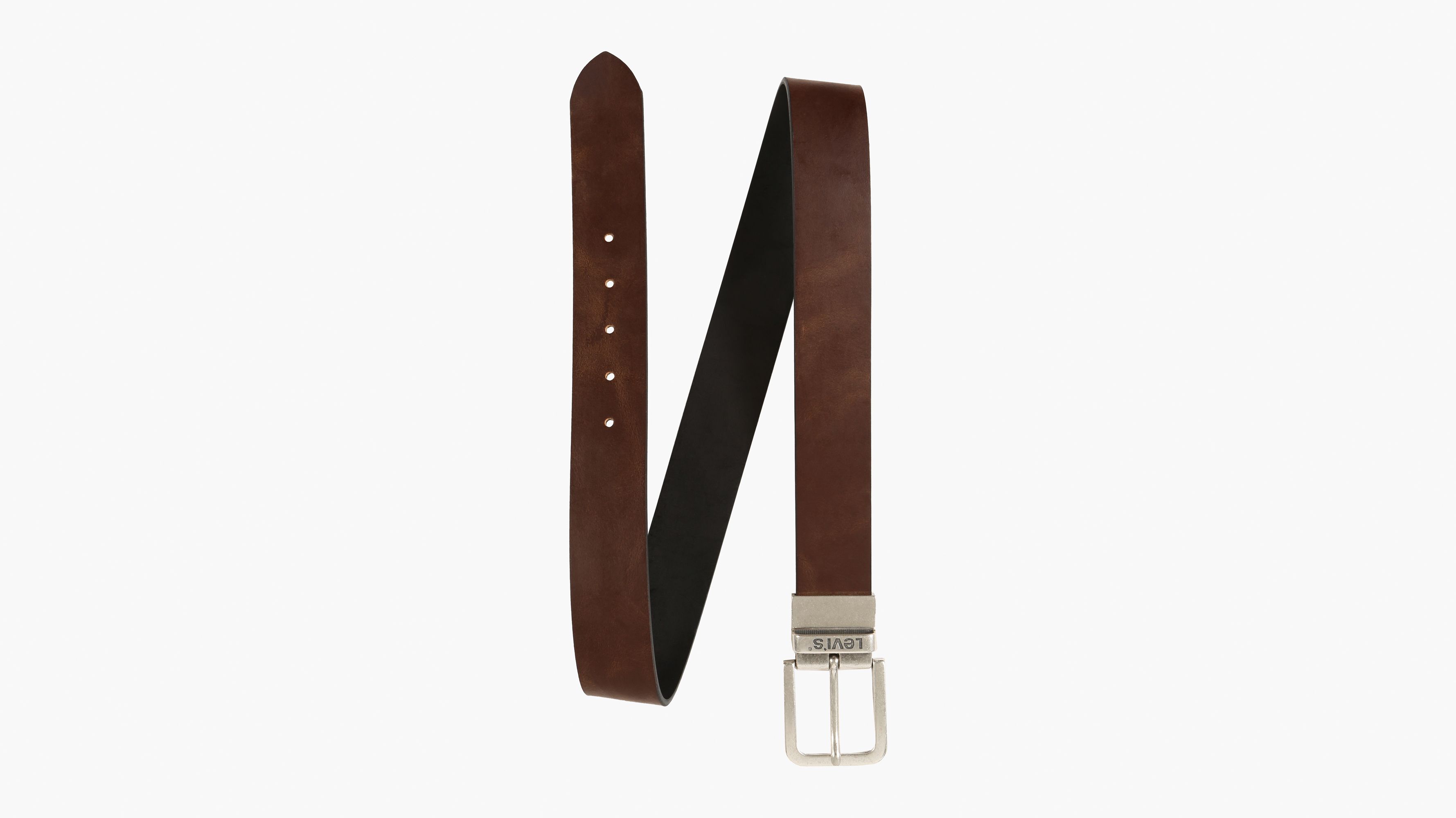 Buy Brown Be2213 Mens Reversible Belt Online - Hidesign Brown / M