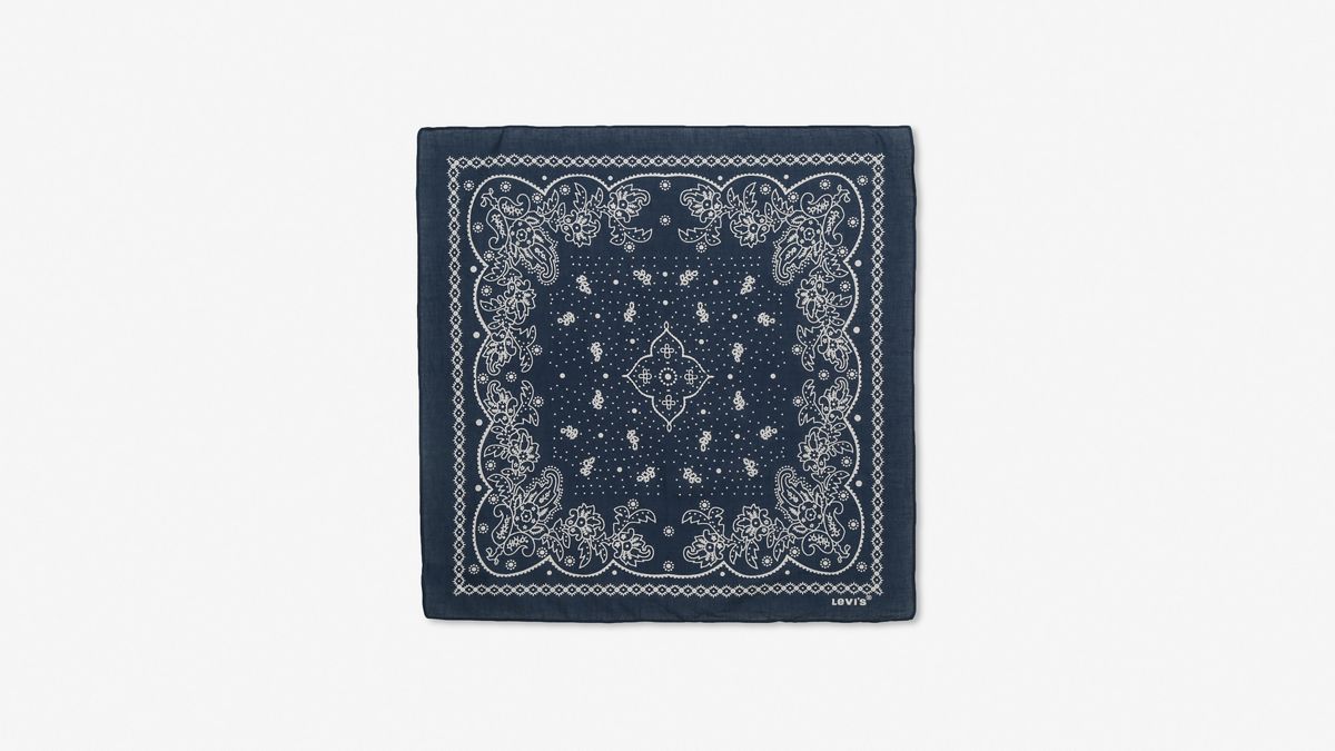 Paisley Bandana — Navy Blue