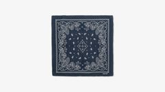 Paisley Bandana — Navy Blue 4