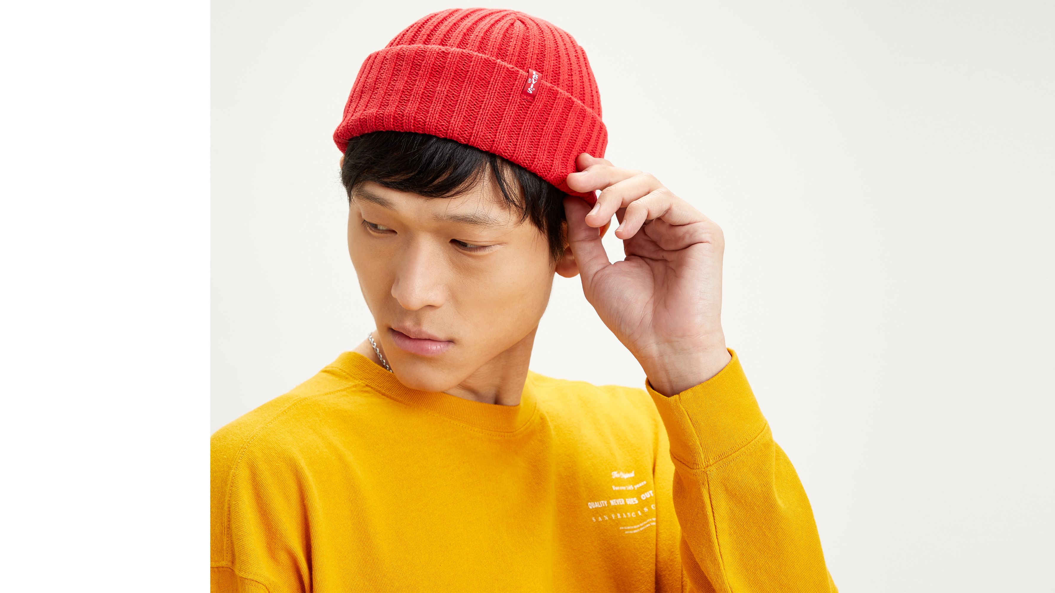 Levi's® Ribbed Beanie - Red | Levi's® GB